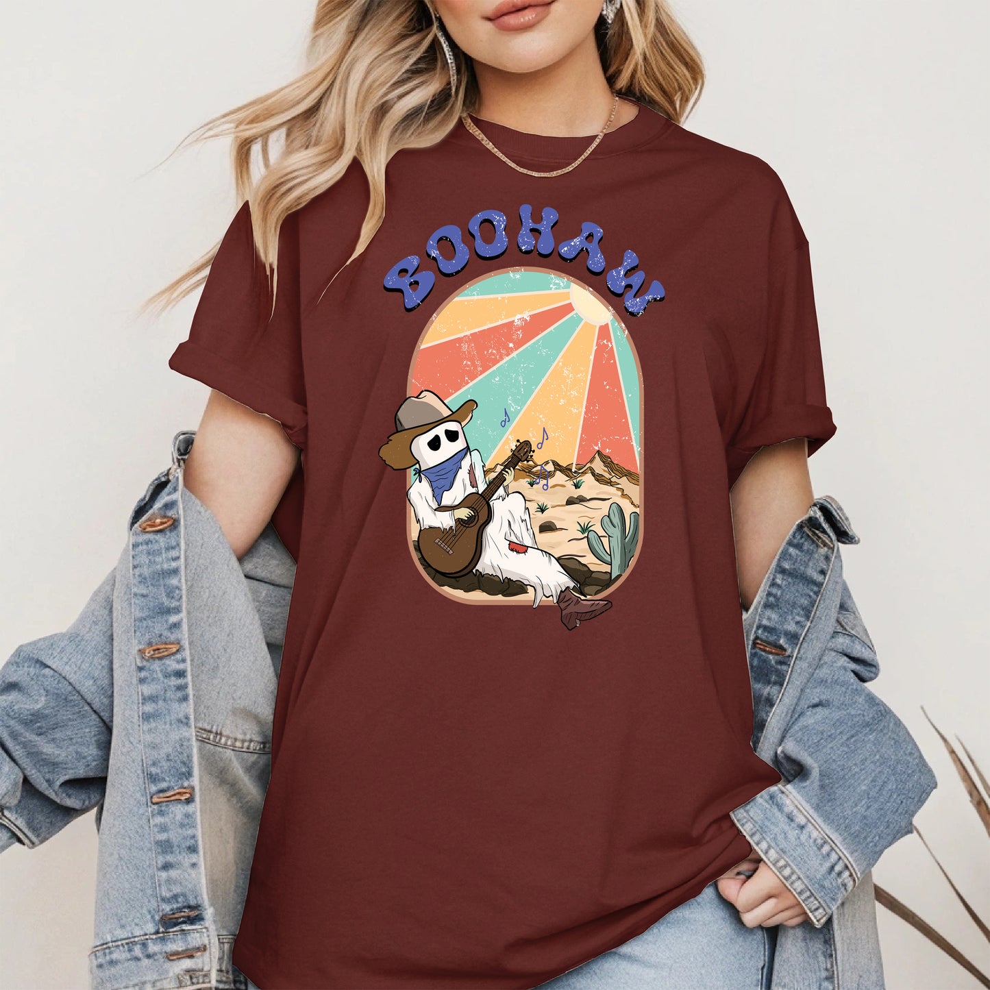 Boohaw Singing Ghost Western Tee
