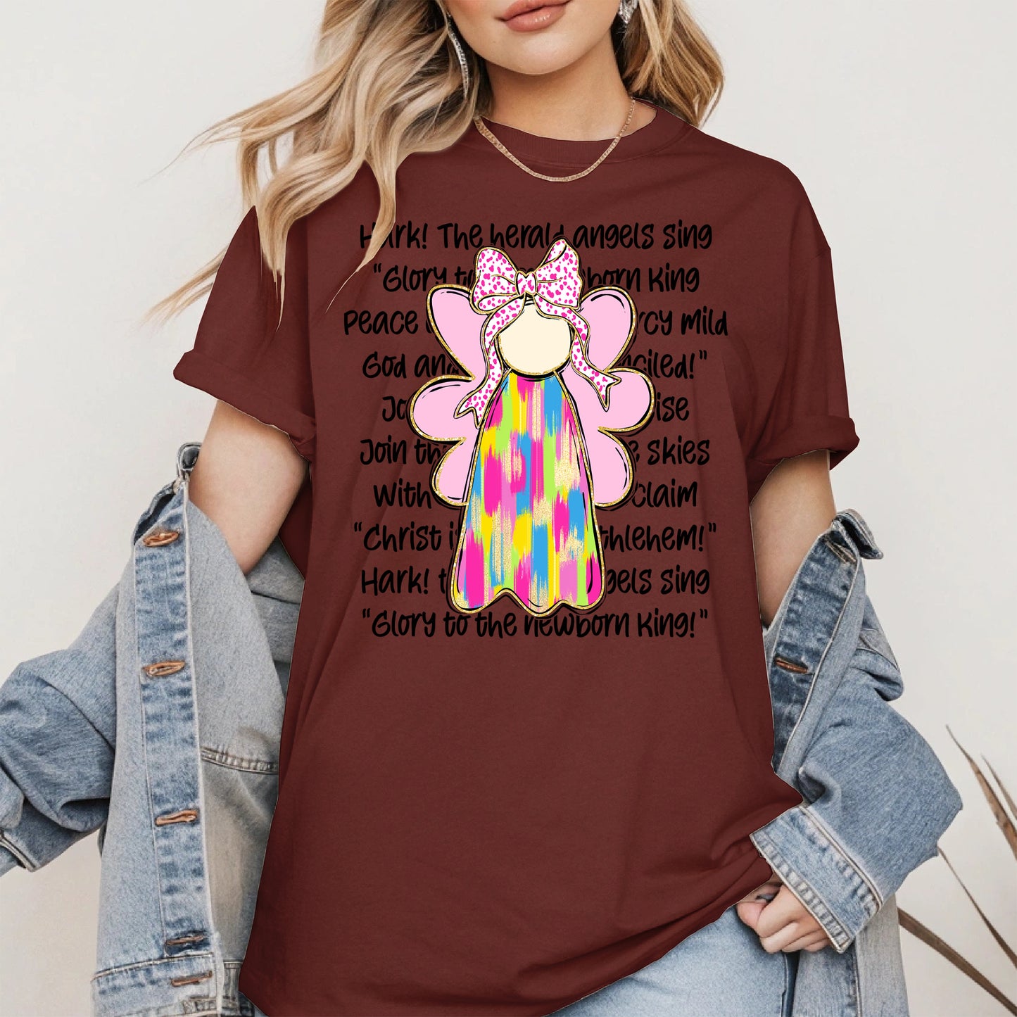 Colorful Angel Christmas Shirt