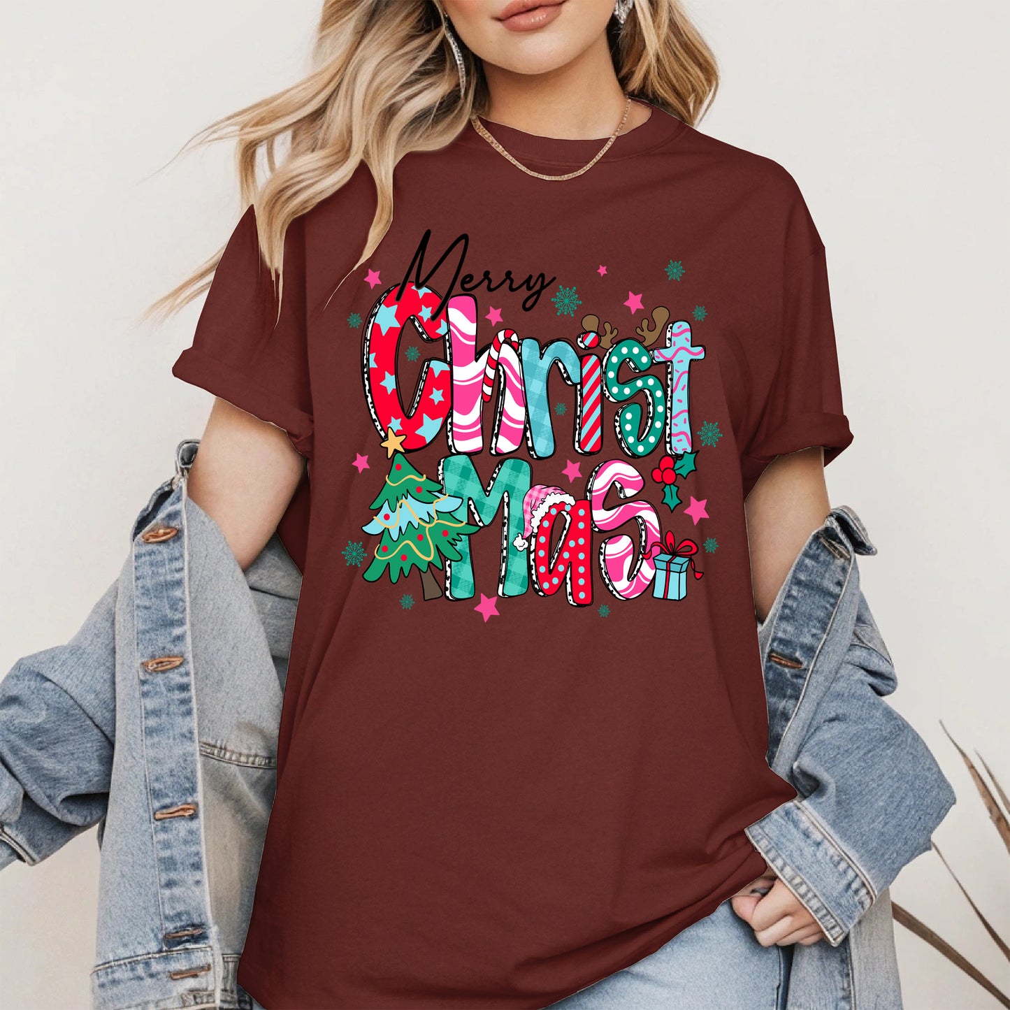 Colorful Christmas Holiday Shirt