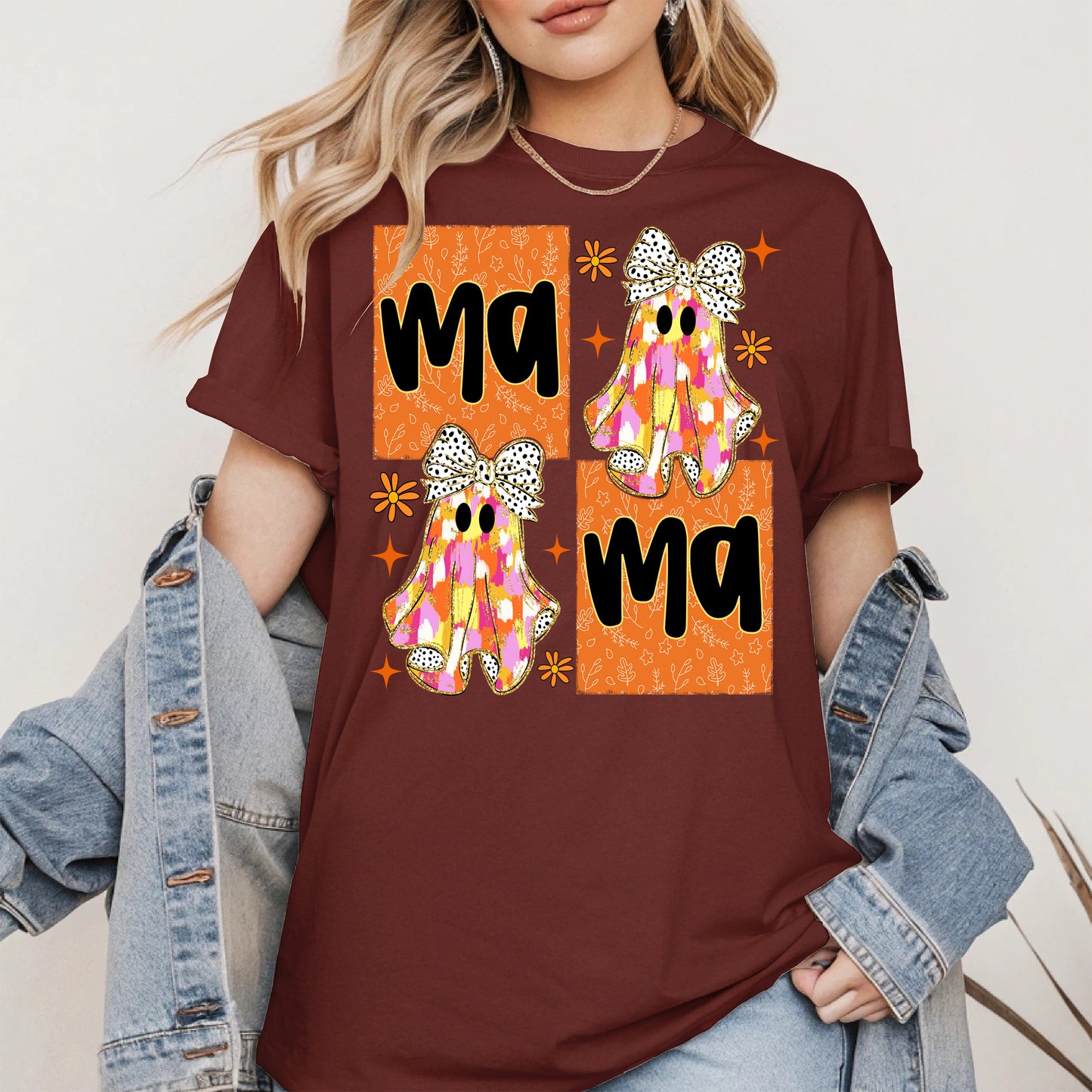 Mama Boo Ghost halloween shirt