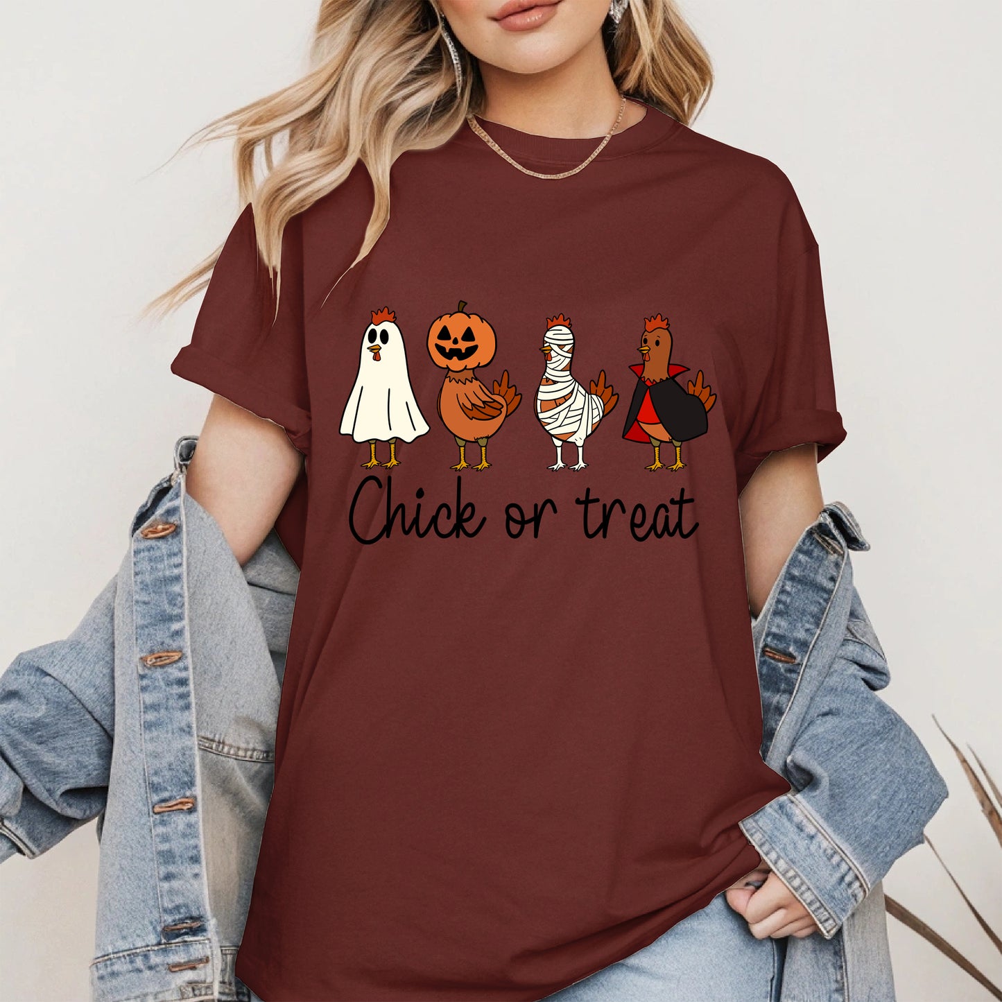 Chick or treat halloween shirt
