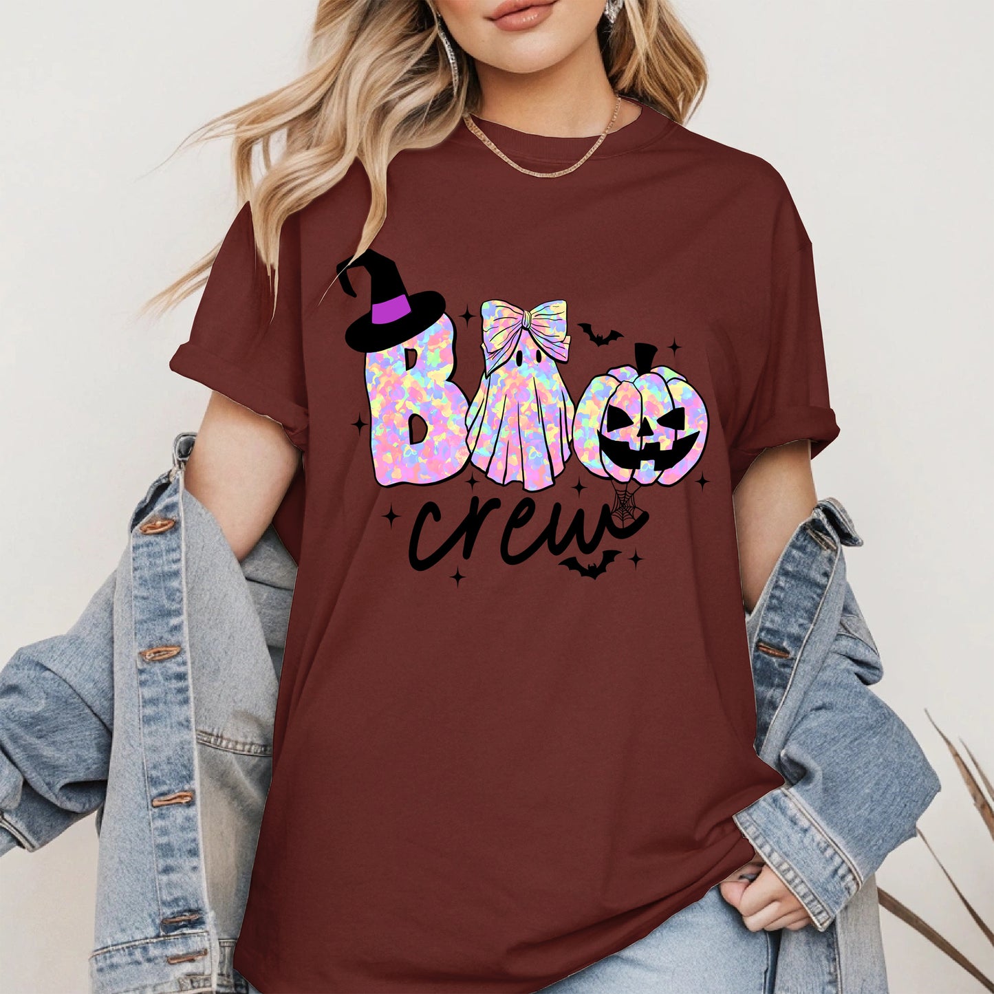 Boo Crew halloween shirt and hoodie
