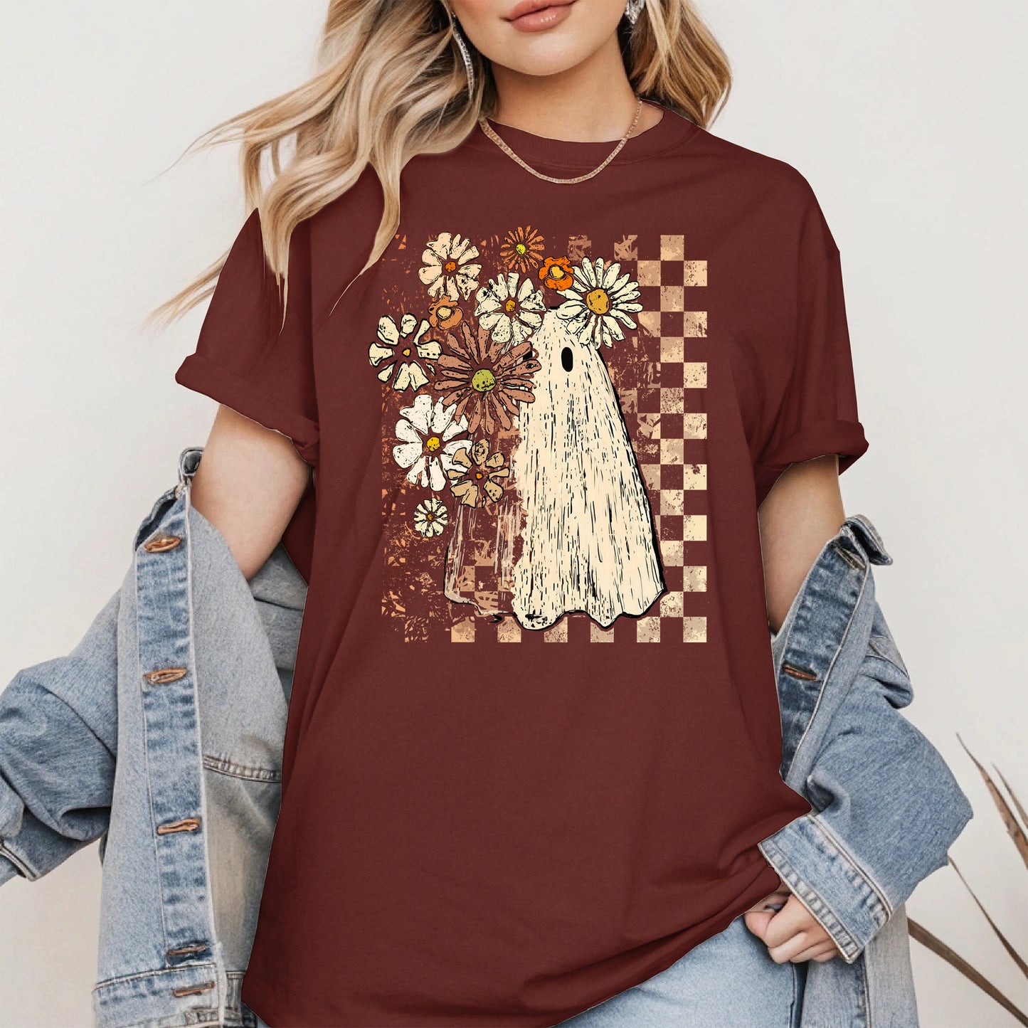 Ghost Floral halloween shirt