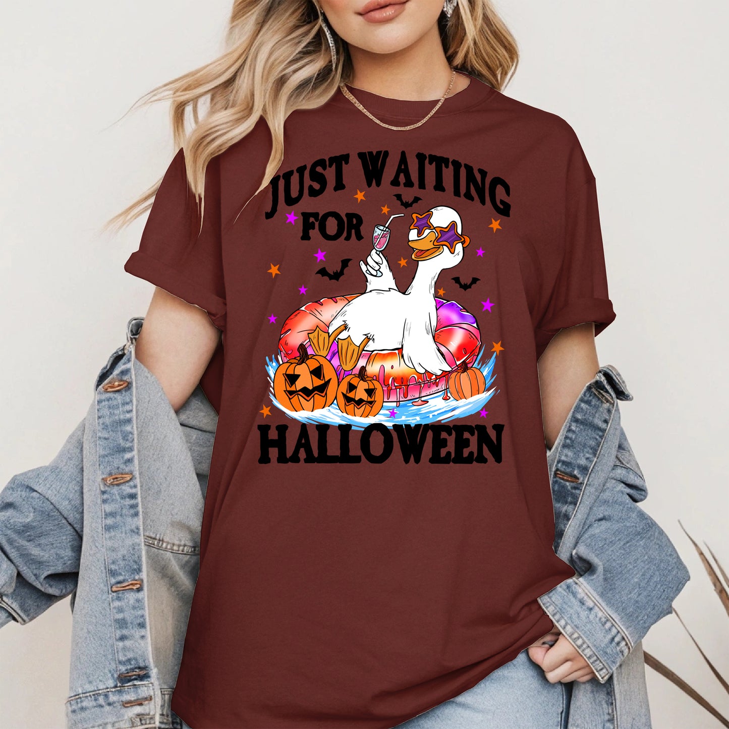 Just waiting for Halloween halloween shirt