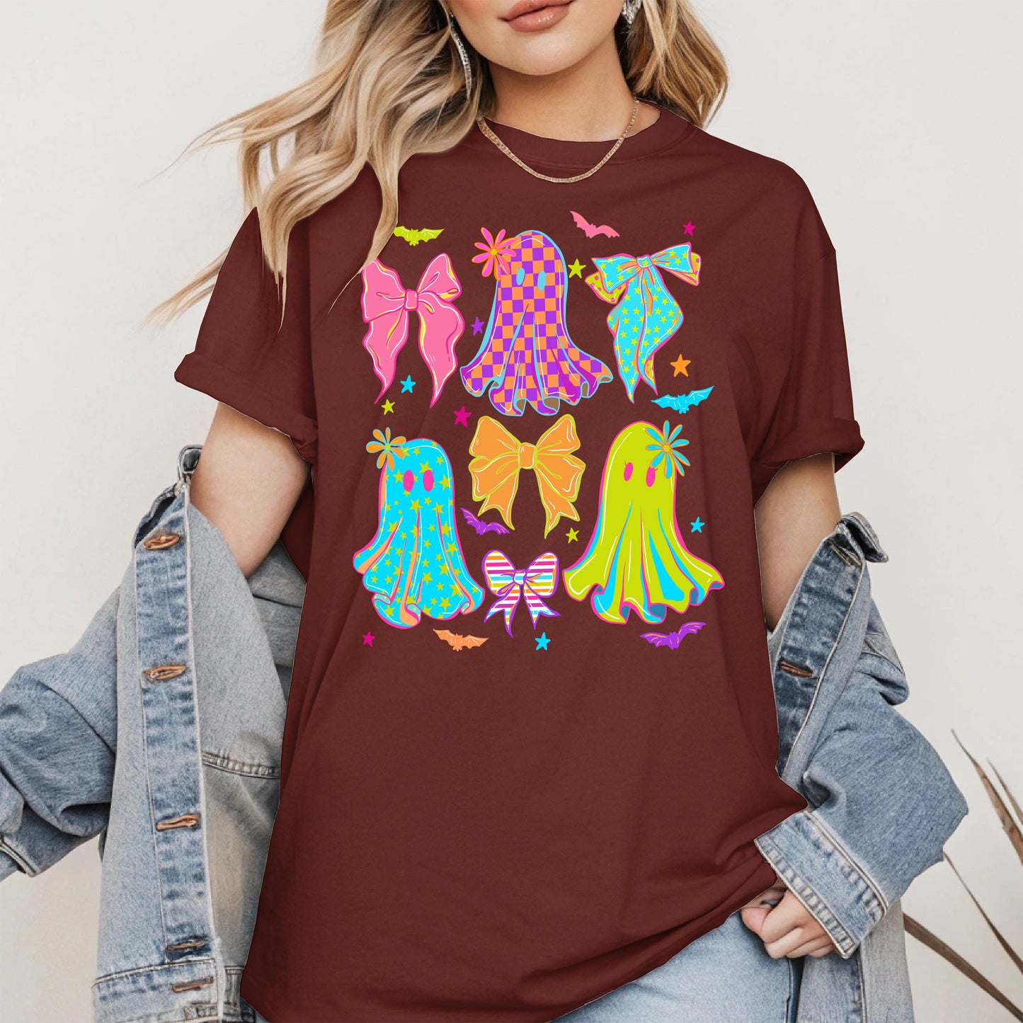 Neon Ghost Coquette halloween shirt