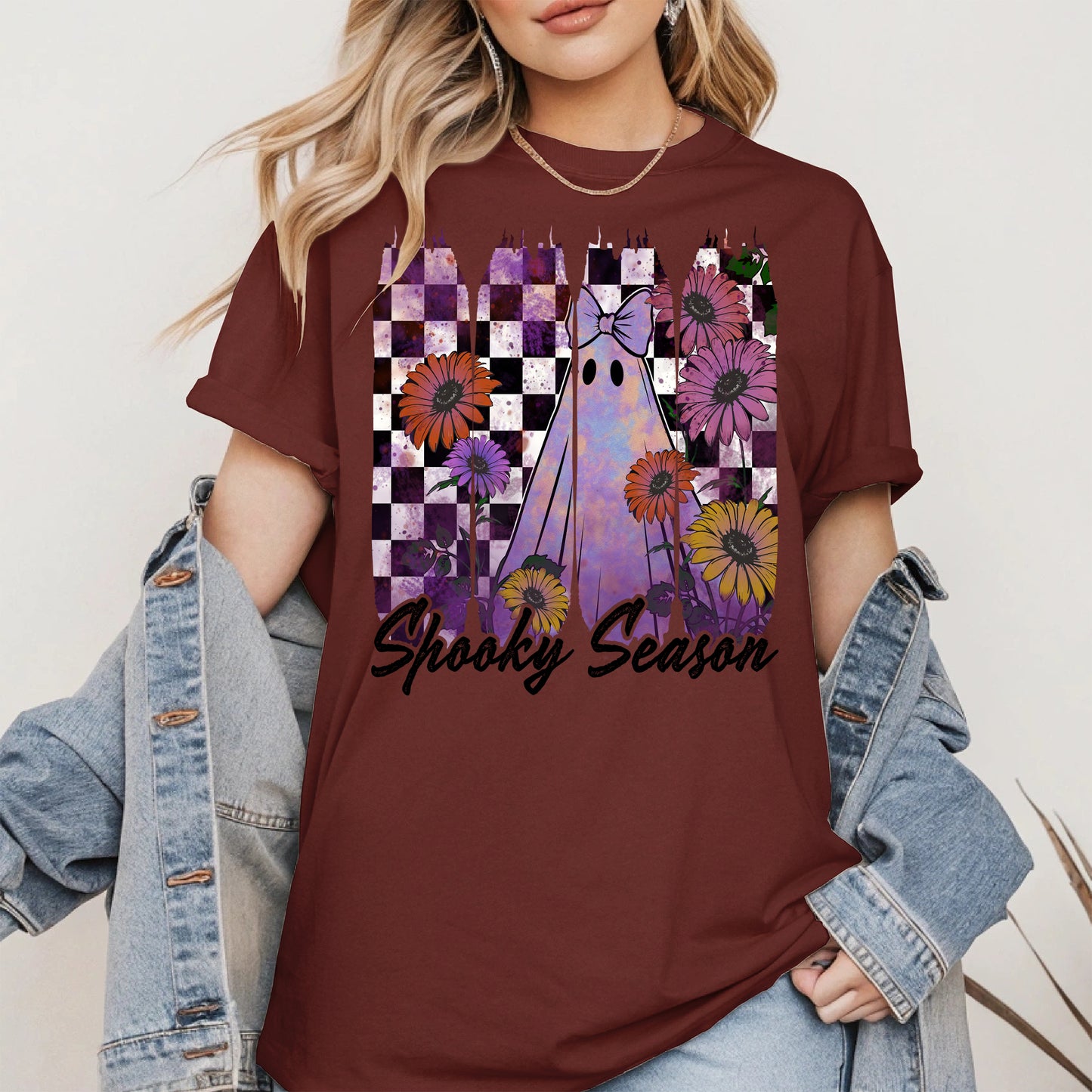 Floral Ghost Halloween shirt