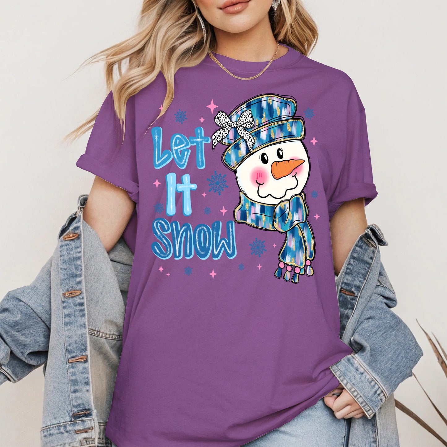 Cute Snowman Face Christmas Shirt