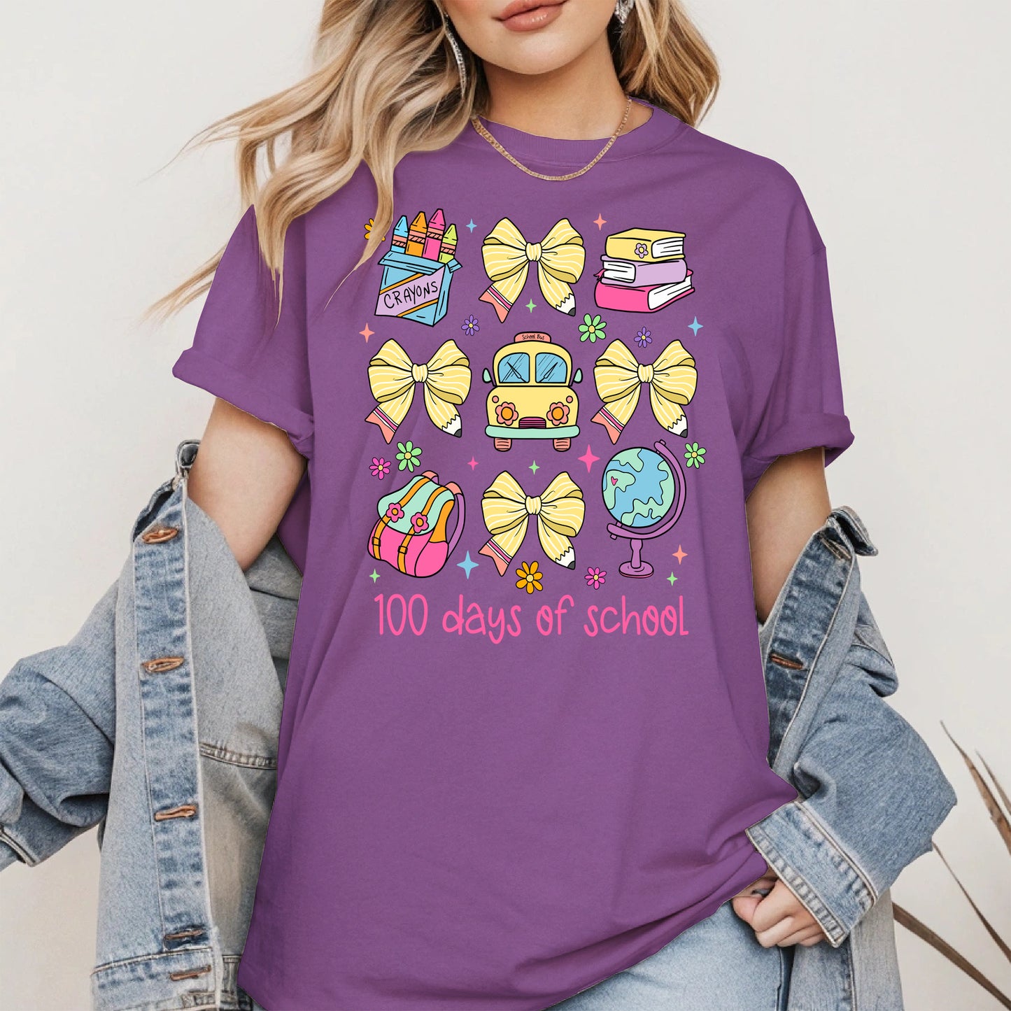 100 Days of School Coquette Shirt