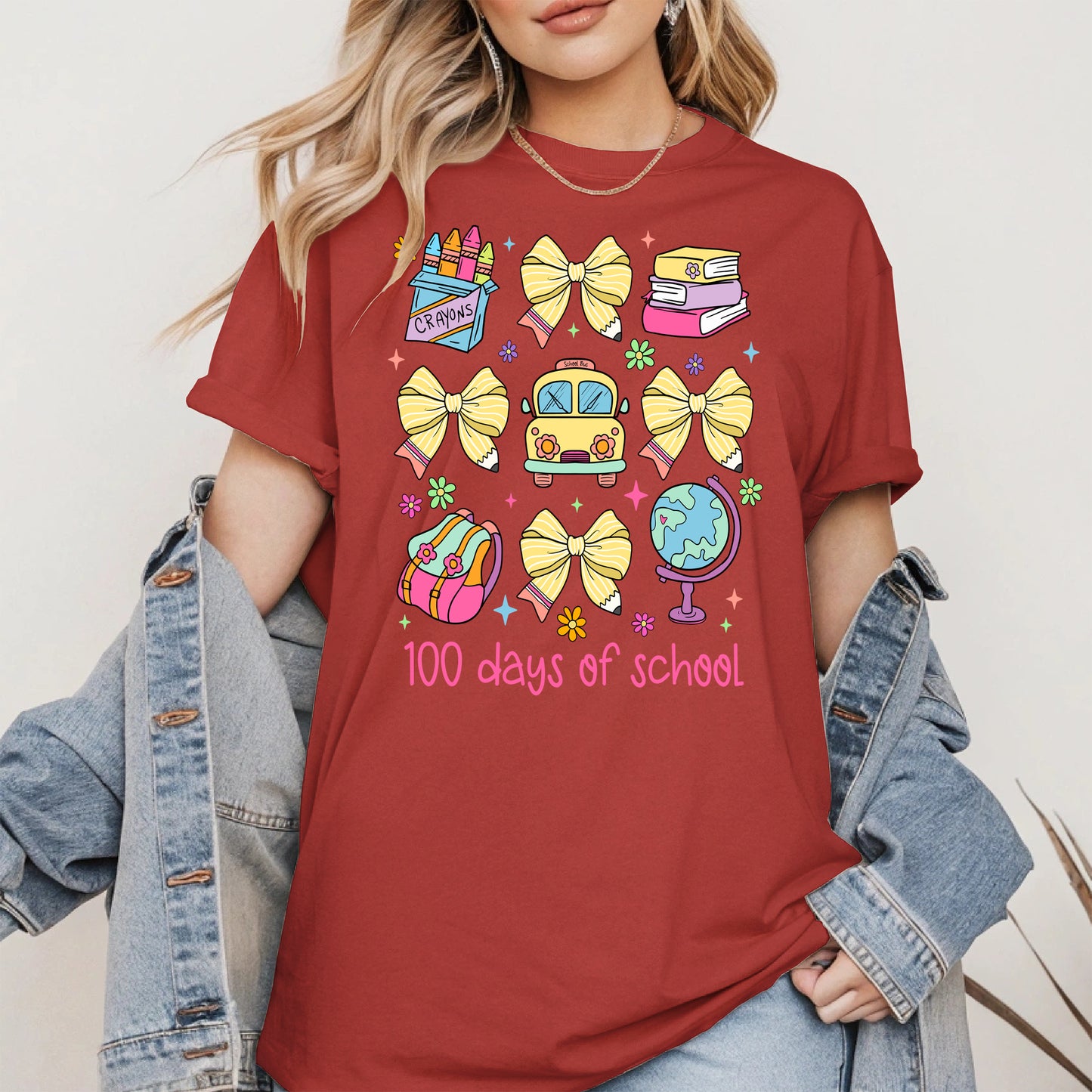 100 Days of School Coquette Shirt