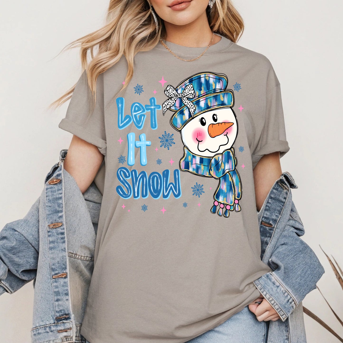 Cute Snowman Face Christmas Shirt