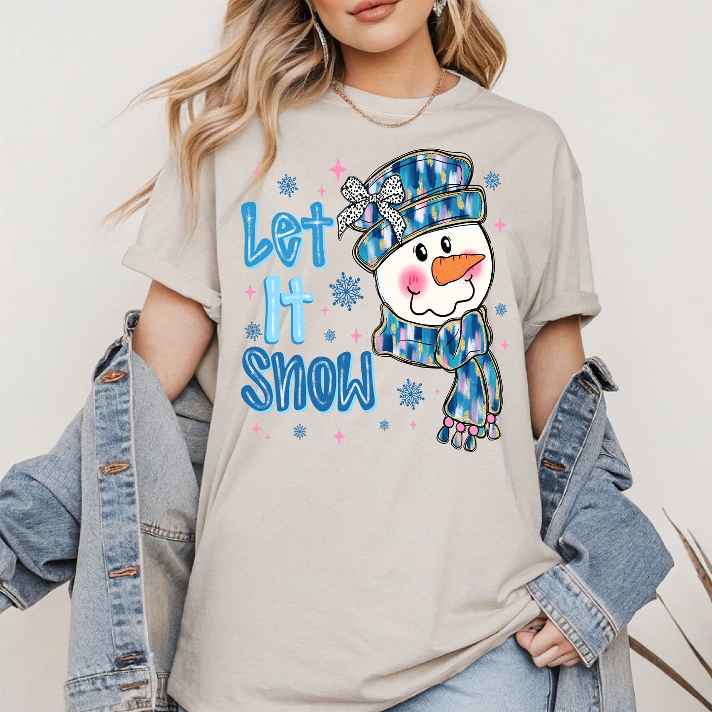 Cute Snowman Face Christmas Shirt