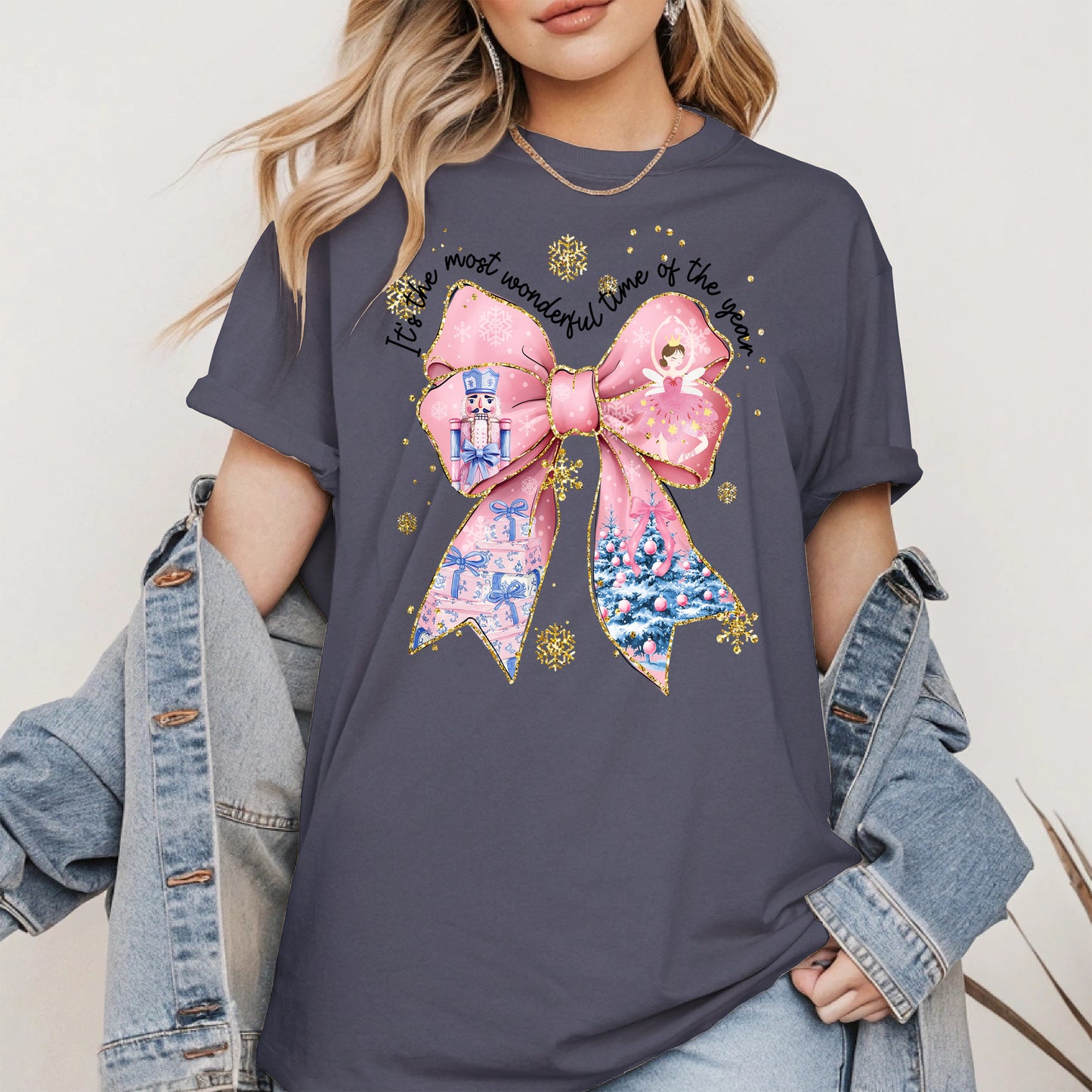It is the Most Wonderful Time Christmas Bow Shirt