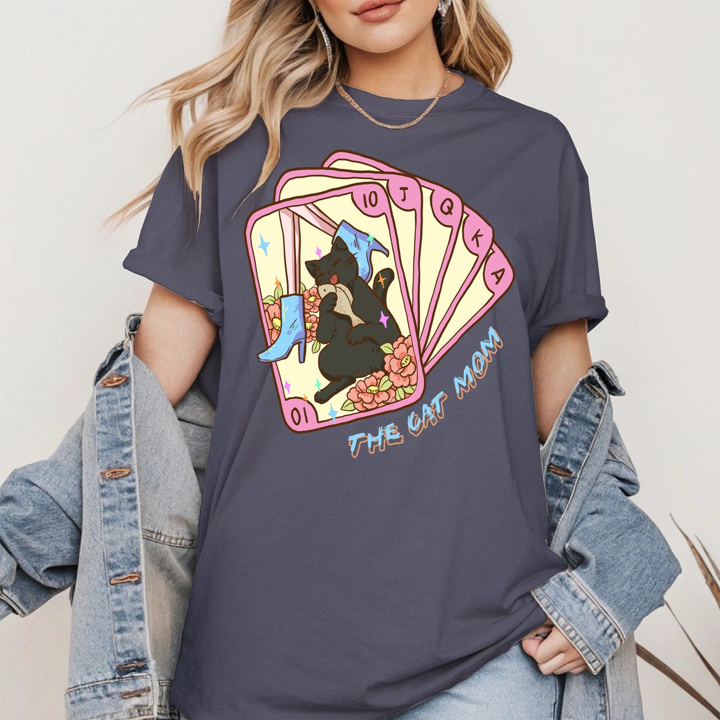The Cat Mom Tarot Card Tee