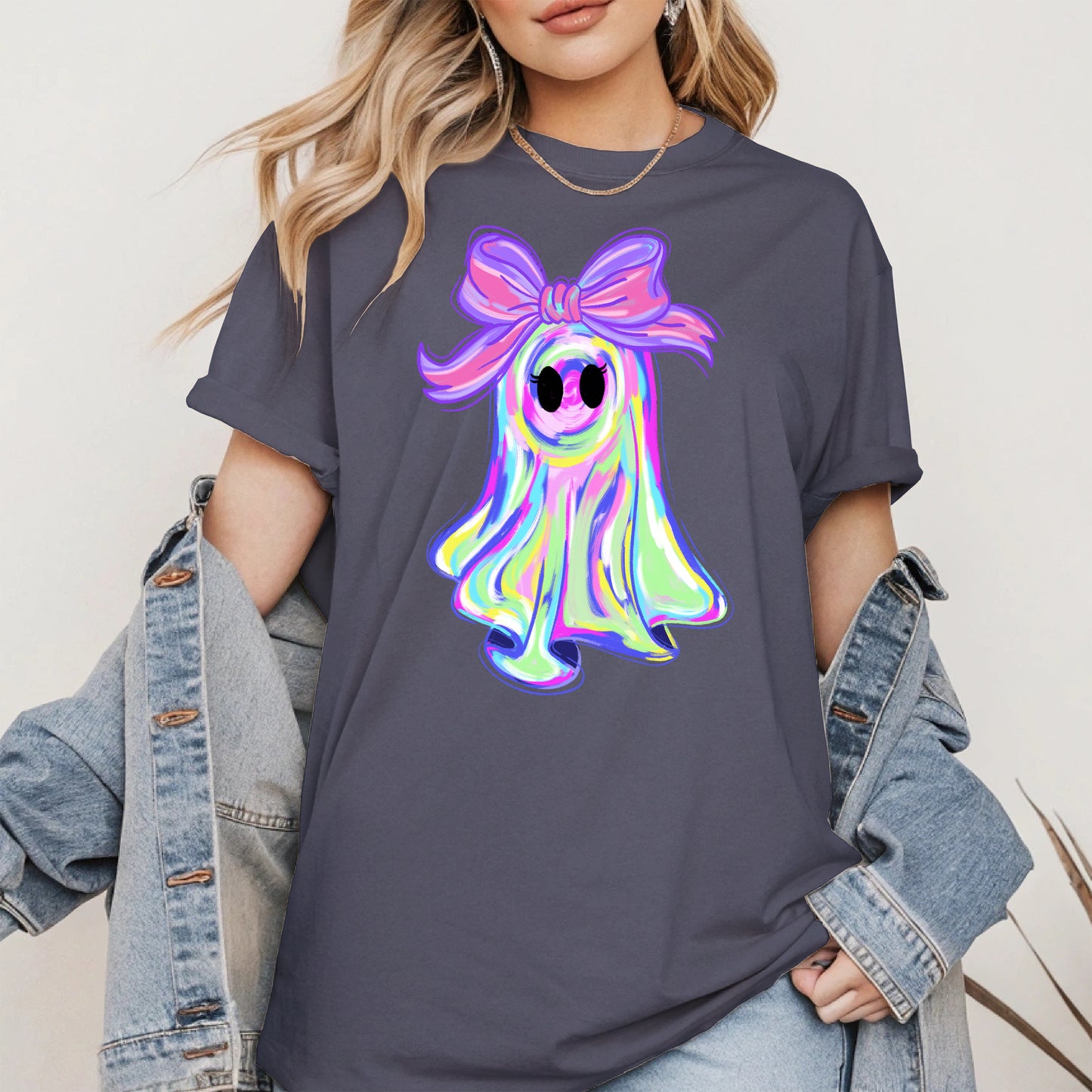 Pastel Ghost Shirt Hoodie Sweatshirt for Halloween Vibes