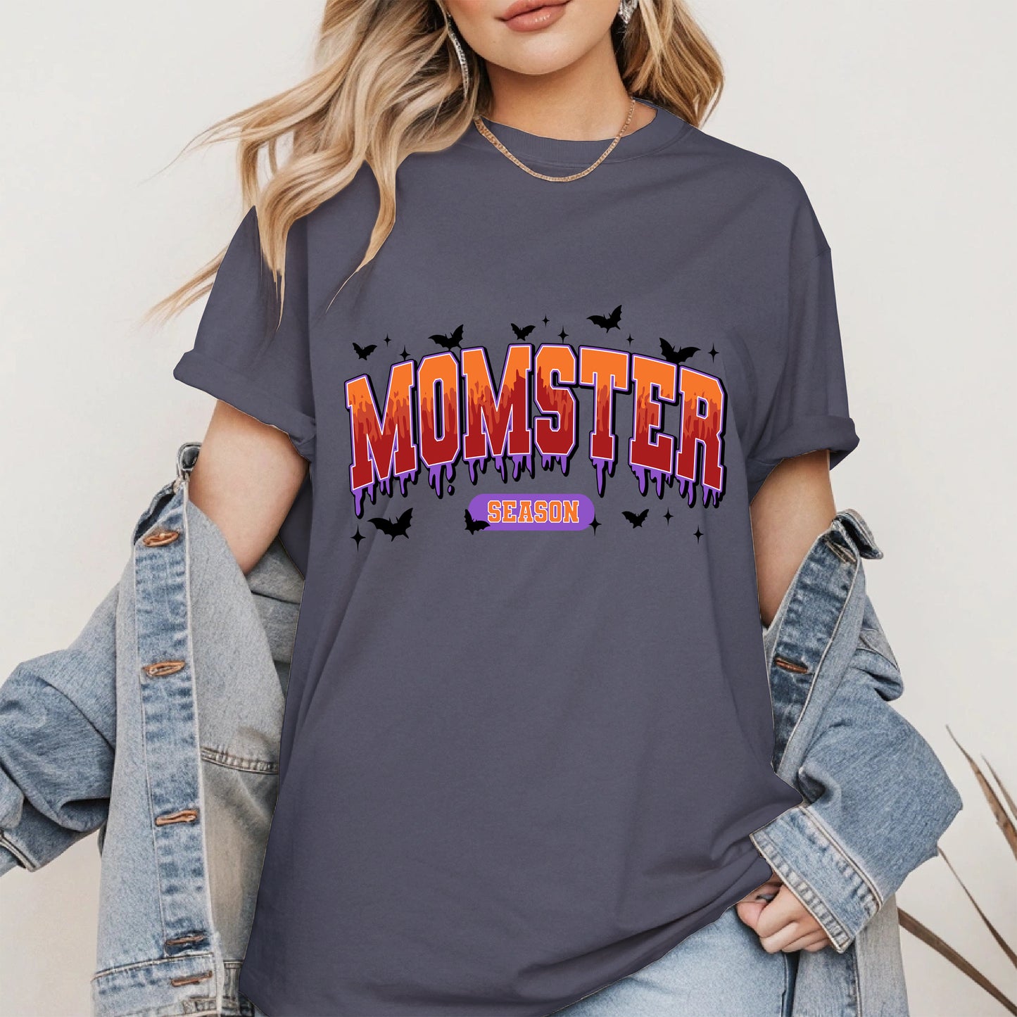Momster Season Shirt Hoodie Sweatshirt for Halloween Moms
