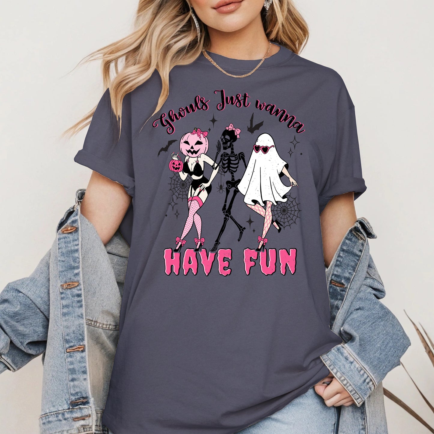 Ghouls Just Wanna Have Fun Halloween Pinup Design