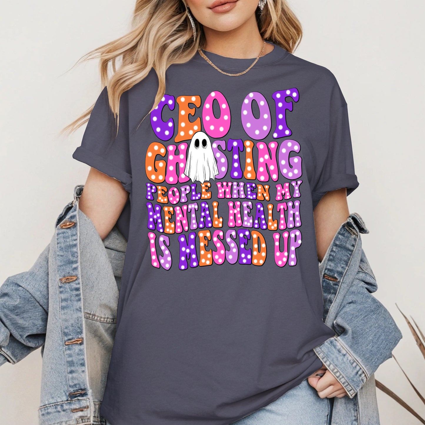 CEO of Ghosting Mental Health Shirt - Funny Ghost Tee