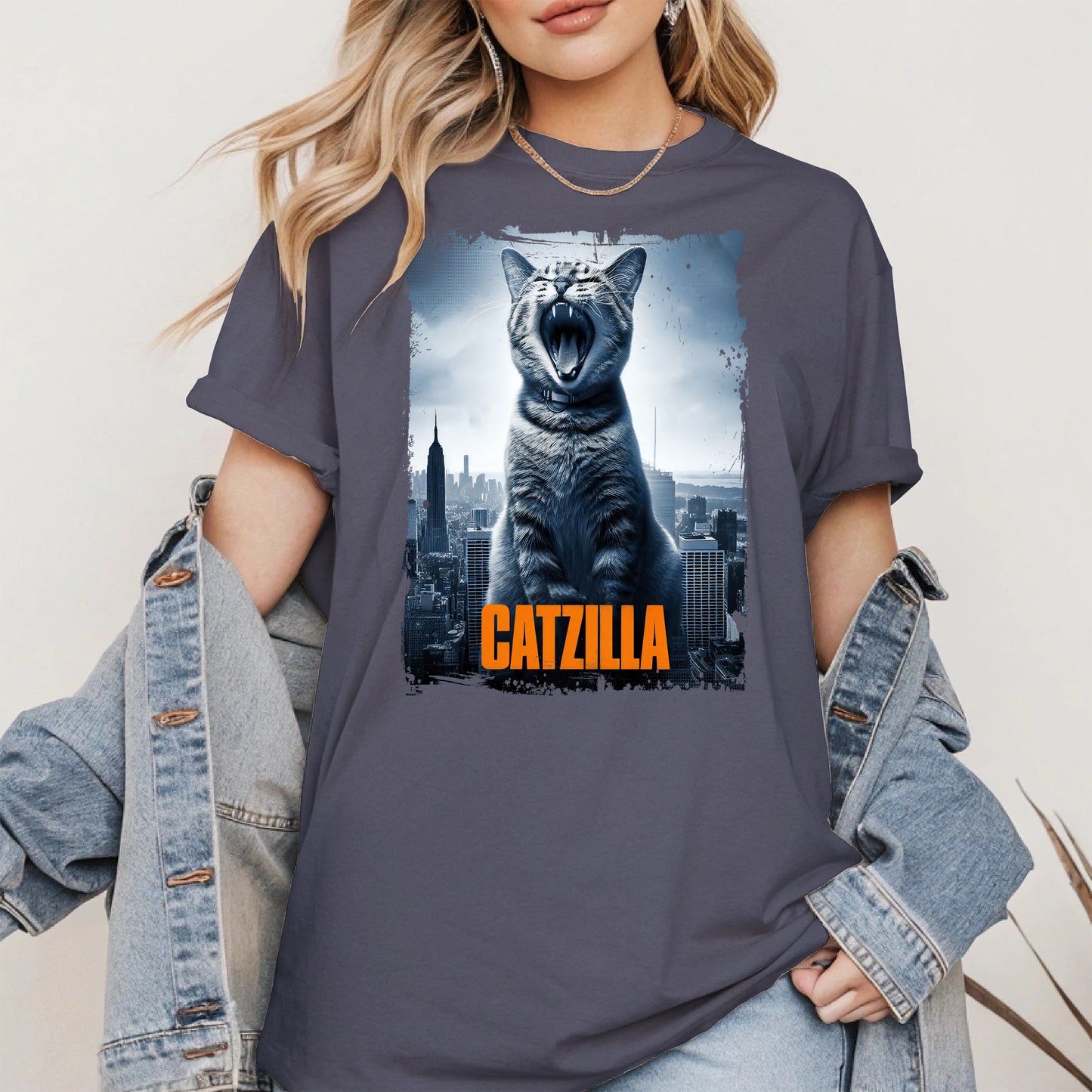 Catzilla Funny Cat Shirt Hoodie Sweatshirt