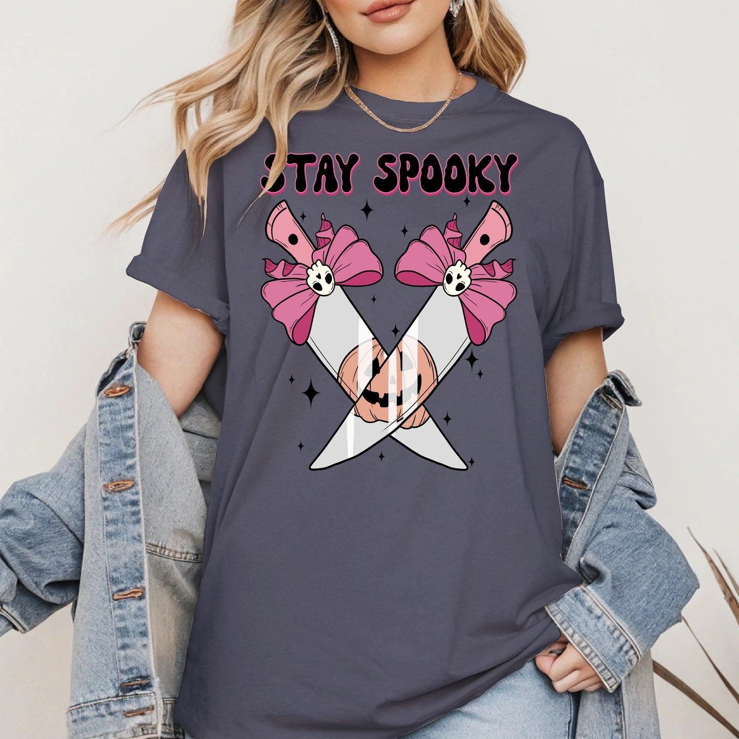 Stay Spooky Knife Halloween Shirt