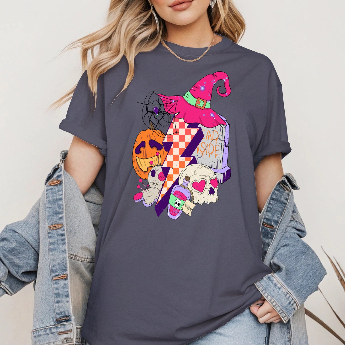 Witchy Lightning Halloween Shirt