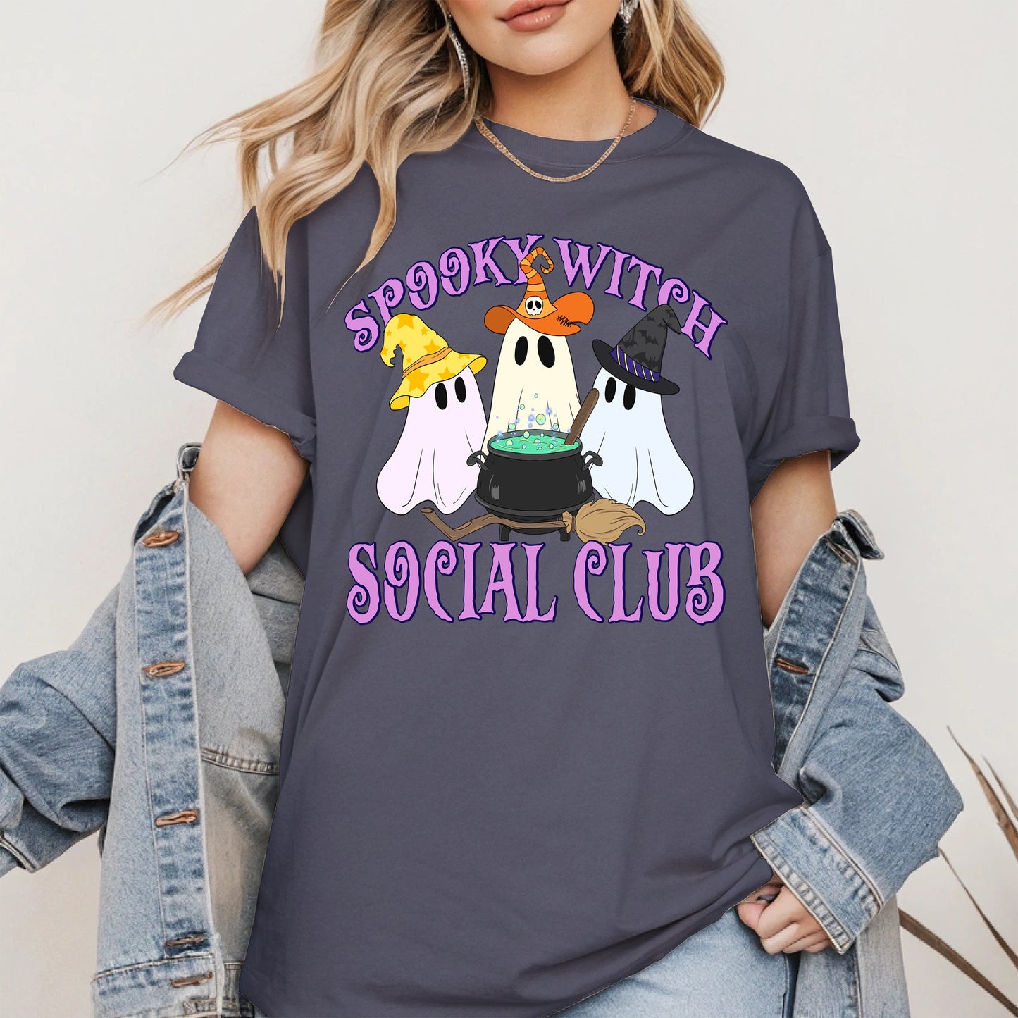 Spooky Witch Social Club Halloween Shirt