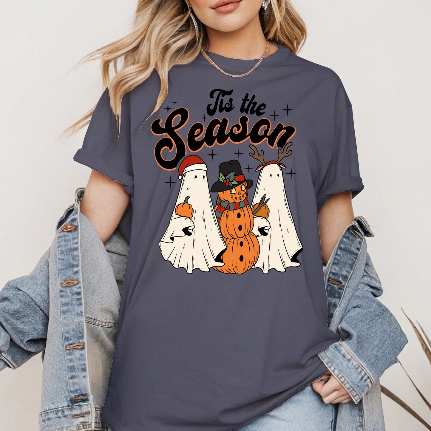 Ghost Pumpkin Season Shirt Halloween