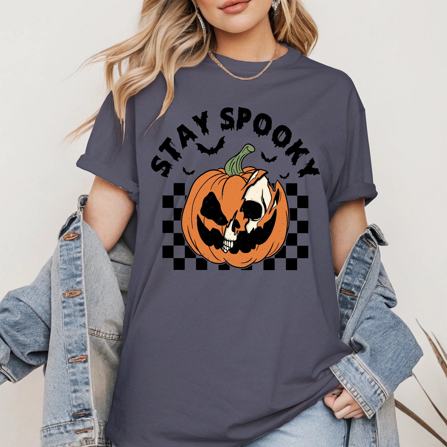 Creepy Skull Pumpkin Halloween Shirt