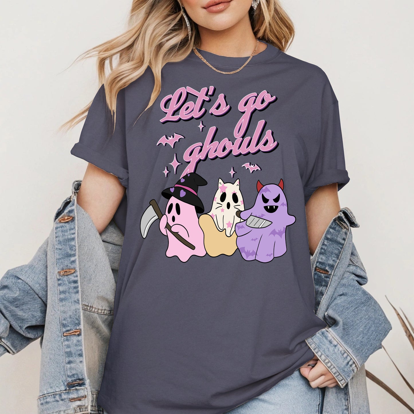 Let’s Go Ghouls Shirt Cute Halloween Ghost