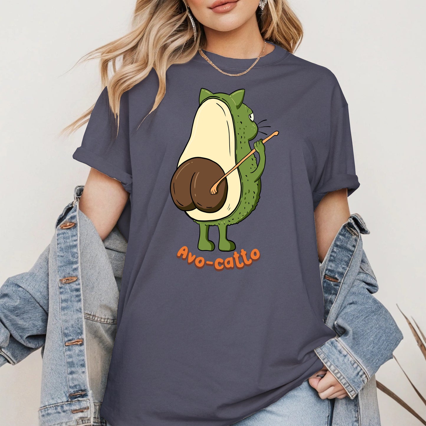 Avo-catto Shirt Hoodie Sweatshirt