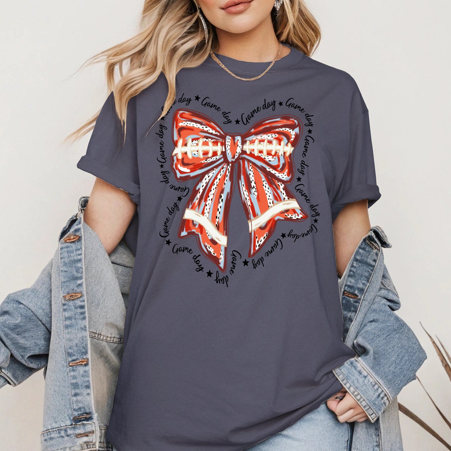 Baseball Bow Shirt Sport Tee Hoodie Sweatshirt Gift for Fans and Moms