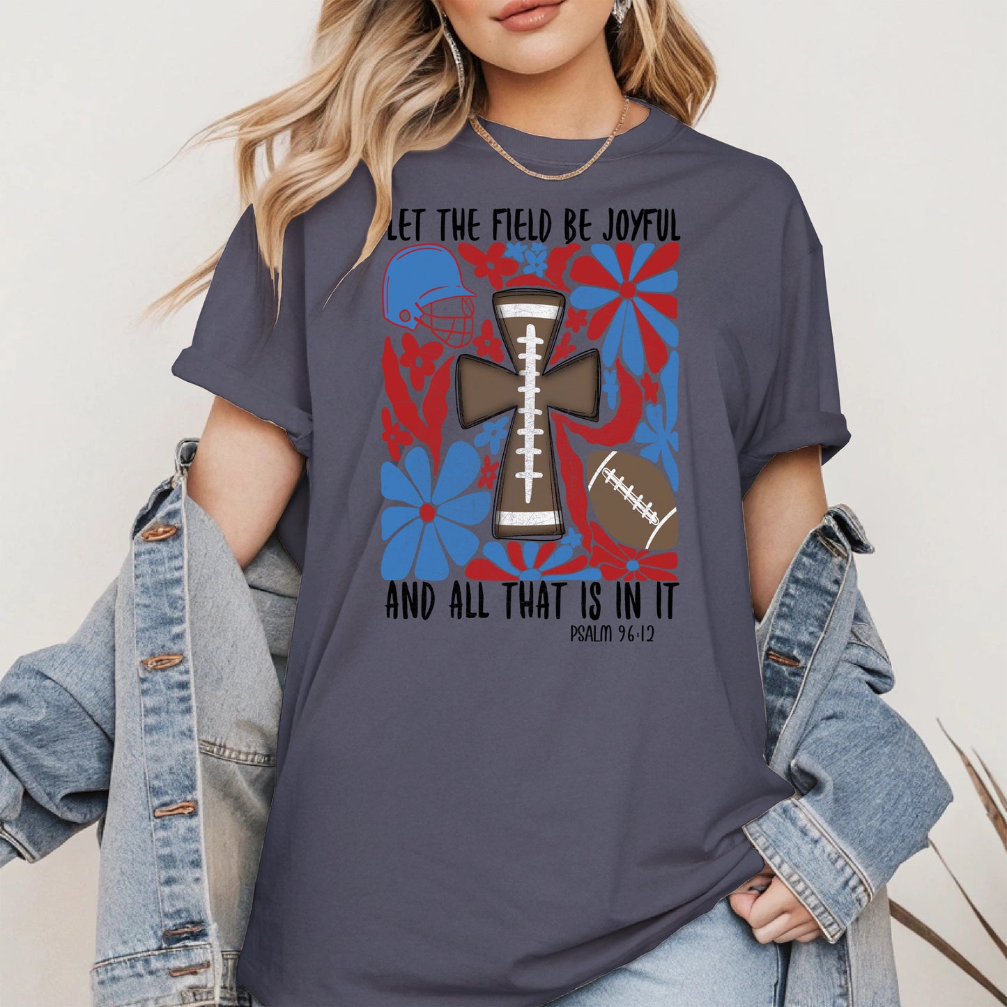 Faith Football Shirt Sport Tee Hoodie Sweatshirt Gift for Fans