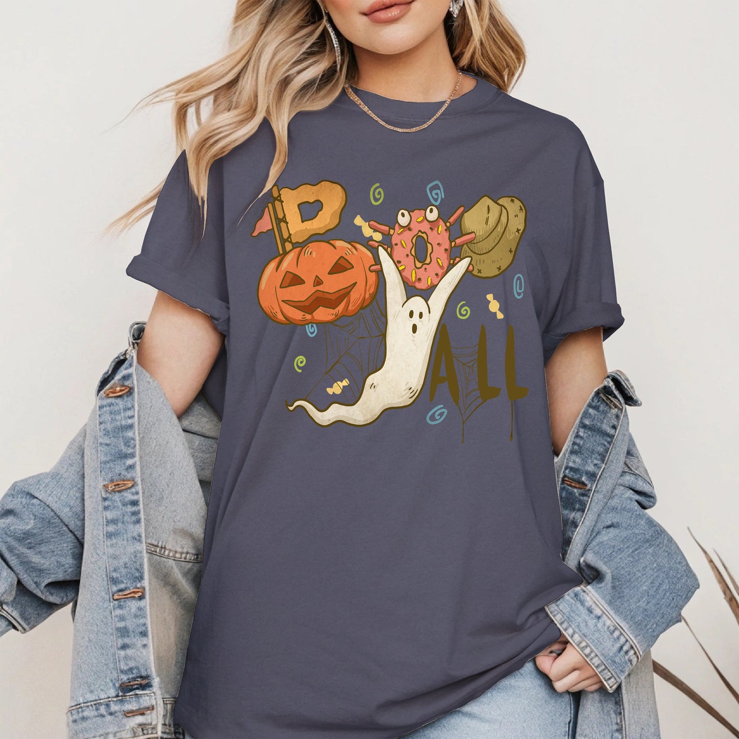 Boo Yall Cute Halloween Fall Tee