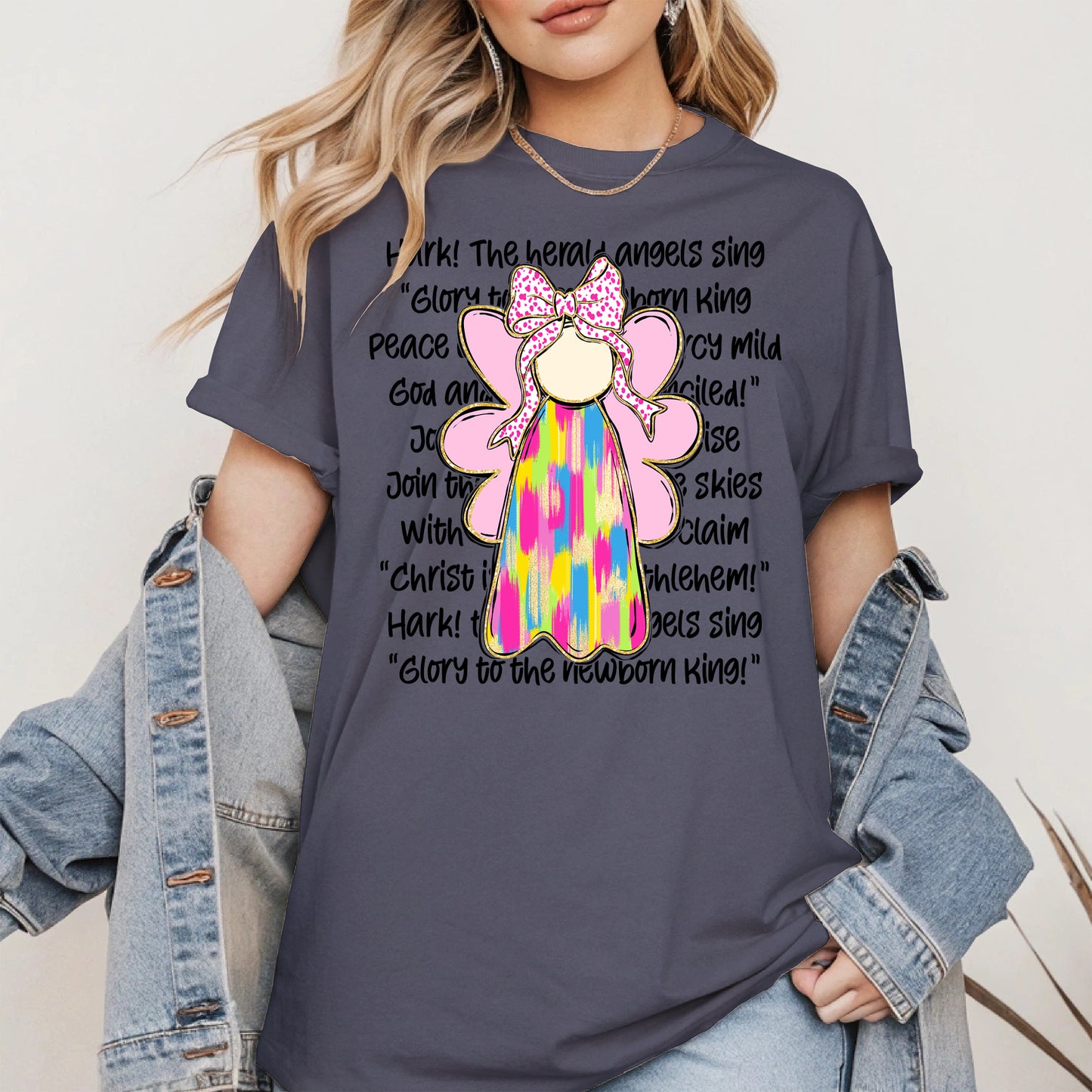 Colorful Angel Christmas Shirt
