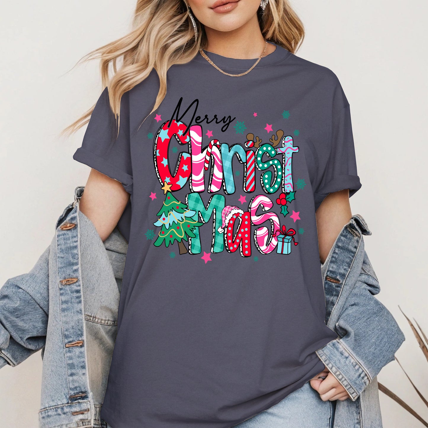 Colorful Christmas Holiday Shirt
