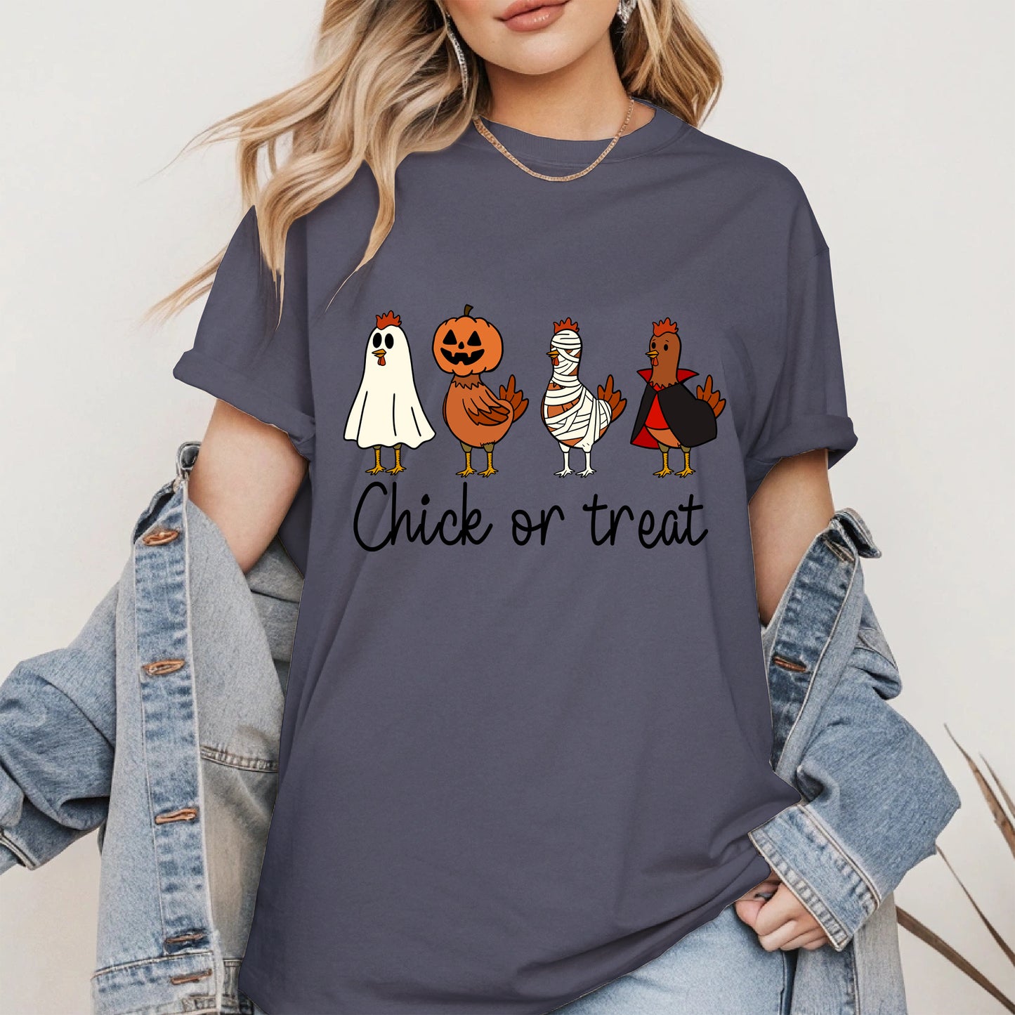 Chick or treat halloween shirt