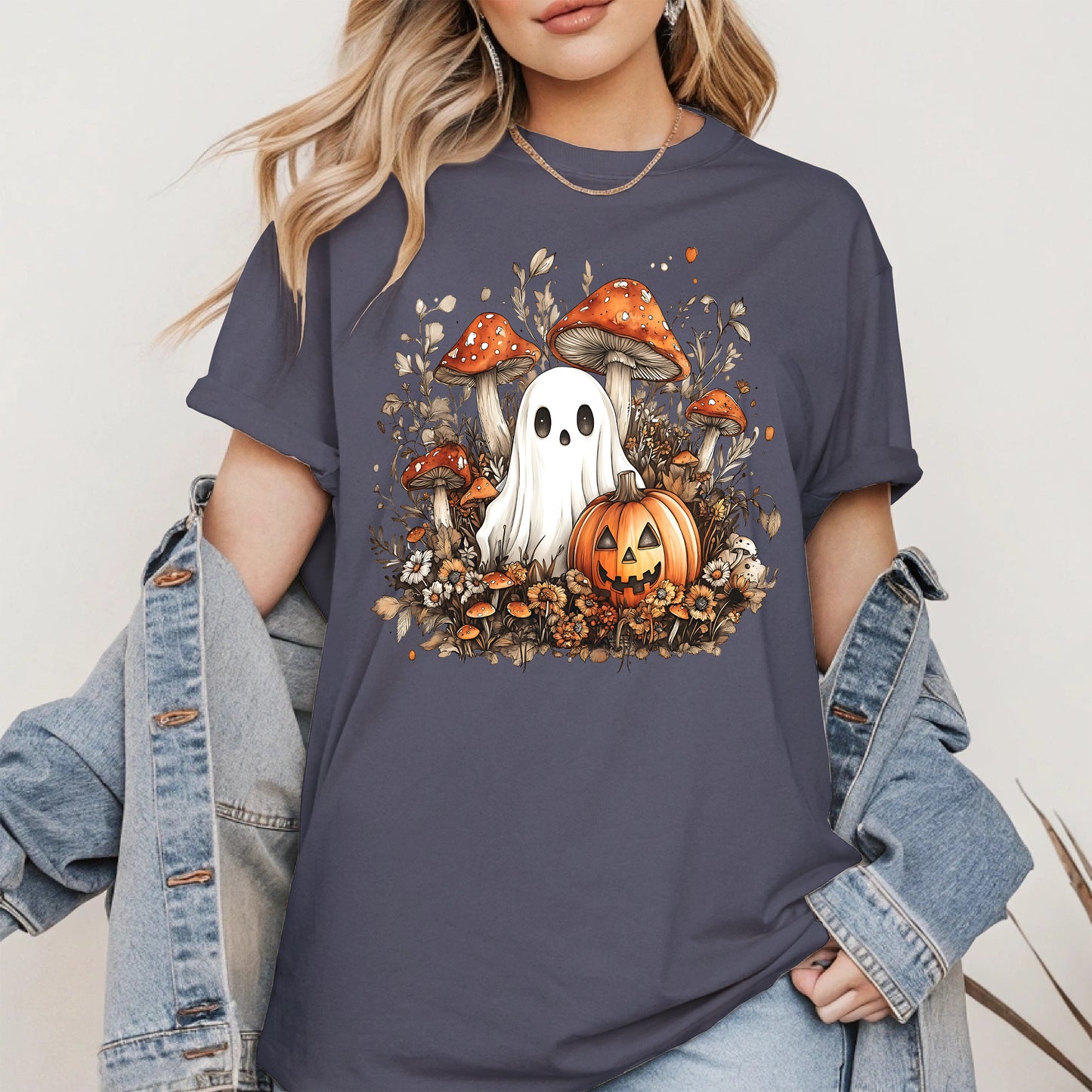 Floral Cute Ghost halloween shirt