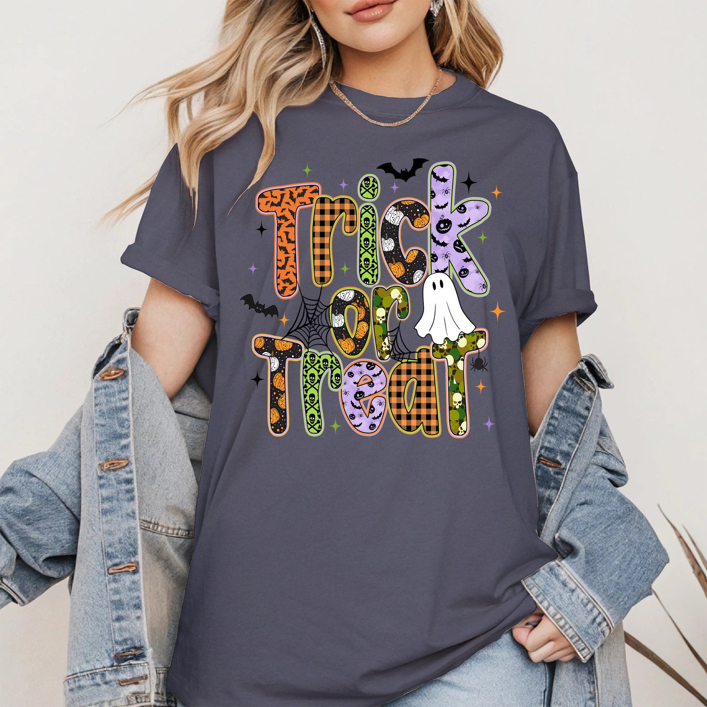 Trick or treat halloween shirt