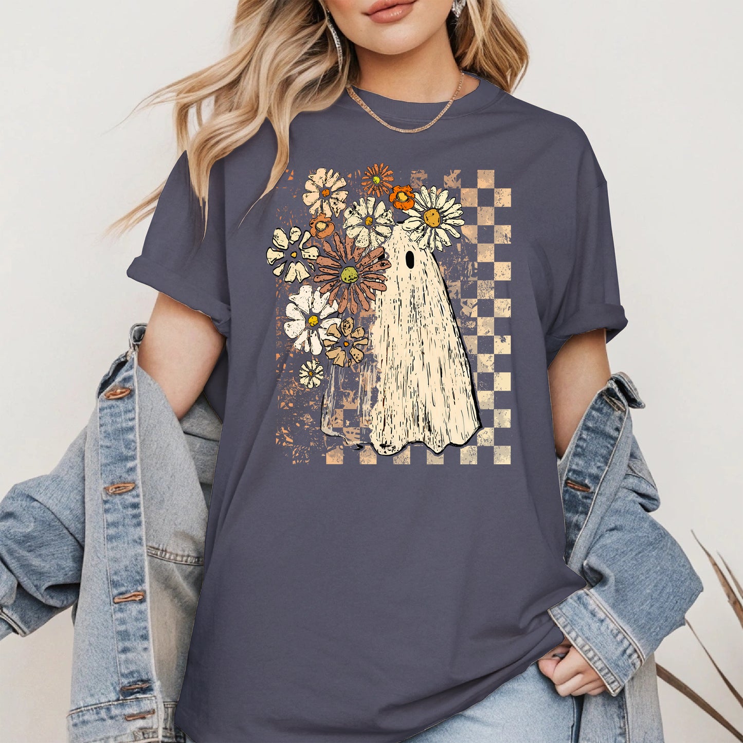 Ghost Floral halloween shirt