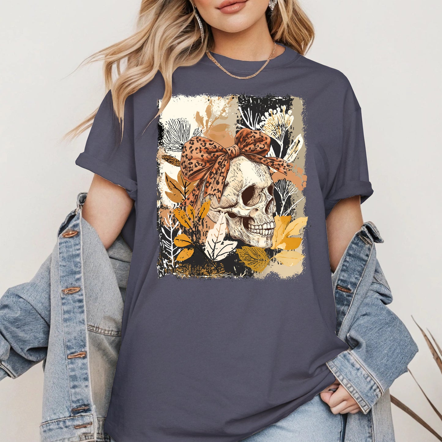 Skull Coquette Boho halloween shirt