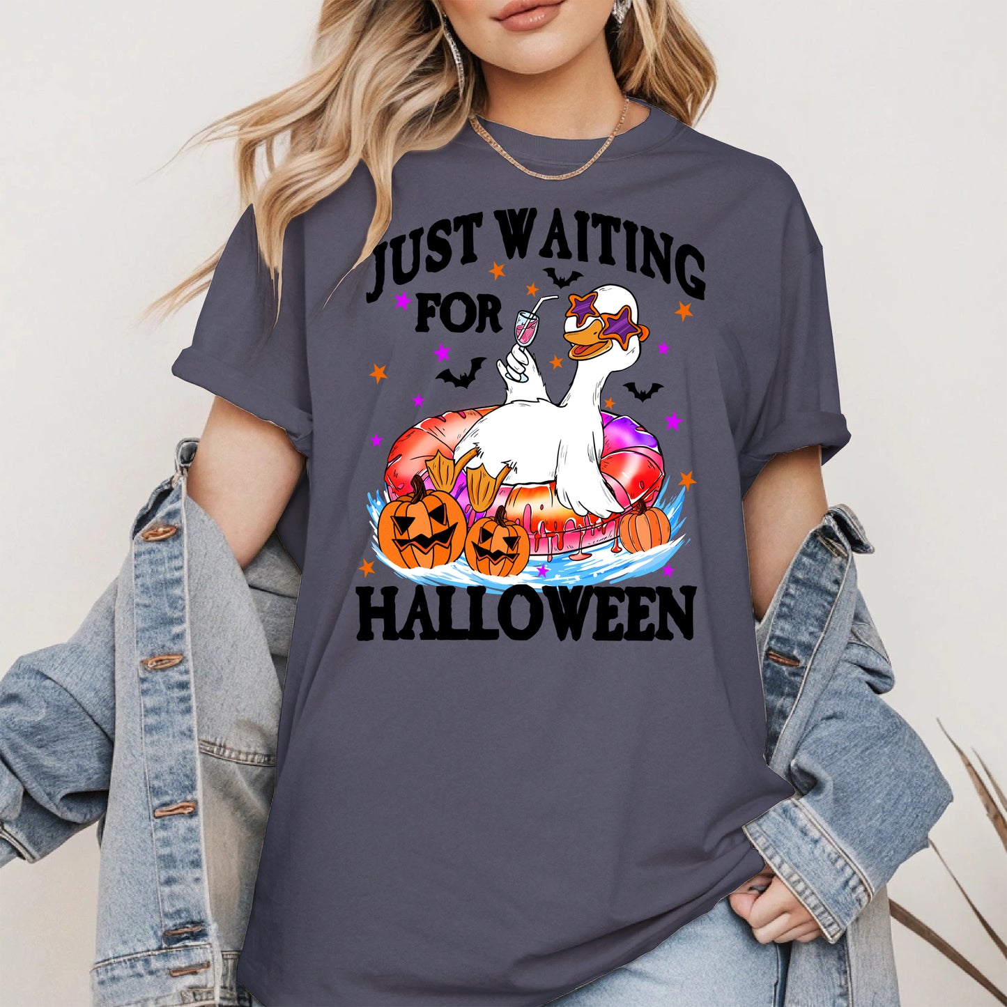 Just waiting for Halloween halloween shirt