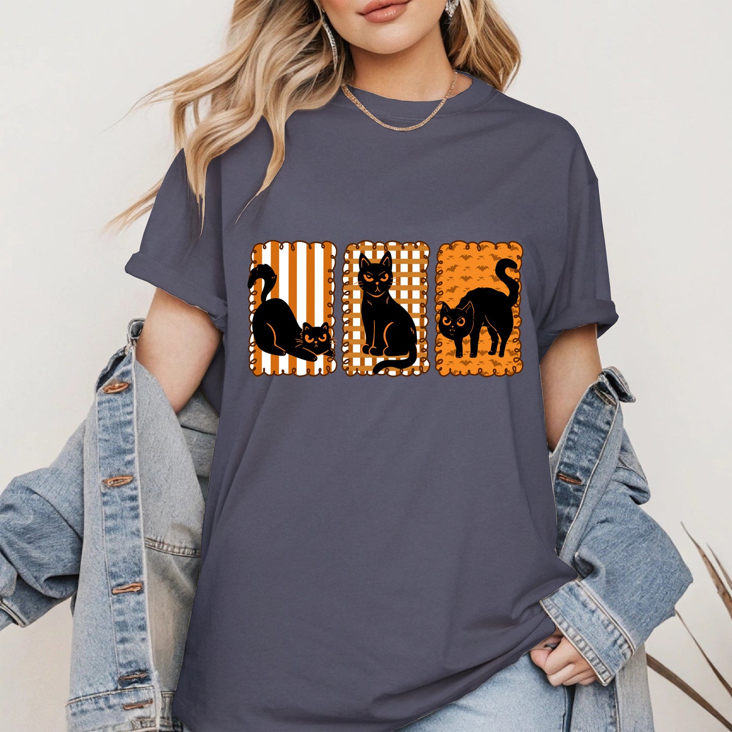 Black Cat Halloween shirt and sweatshirt