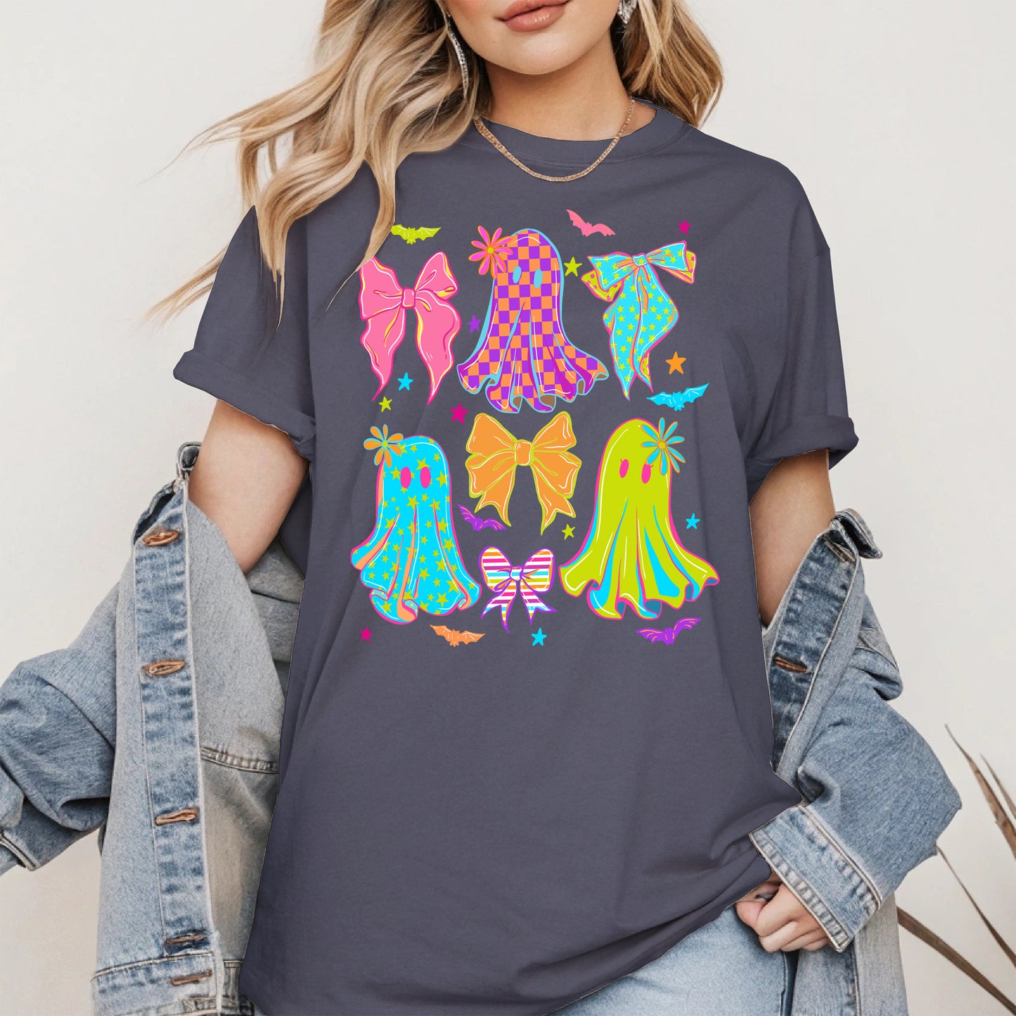 Neon Ghost Coquette halloween shirt
