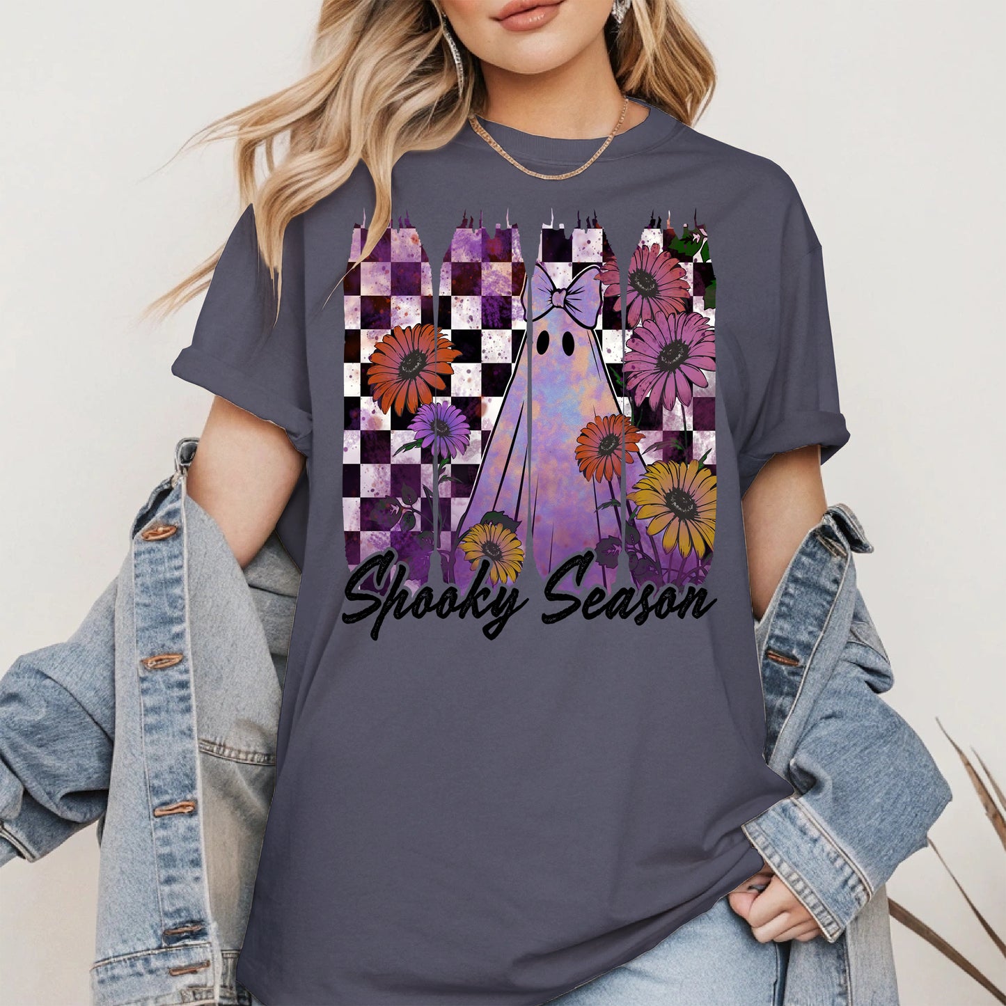 Floral Ghost Halloween shirt