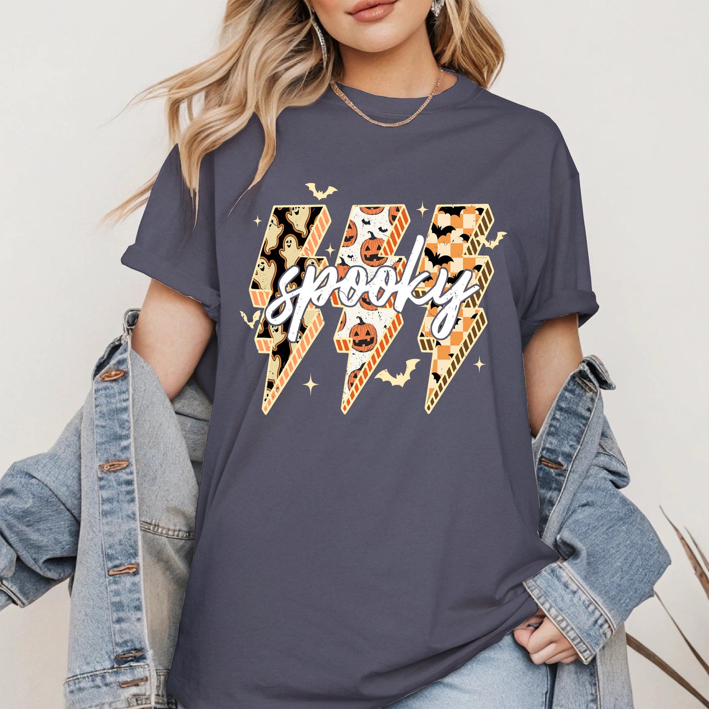 Spooky Lightning Bolt Halloween shirt