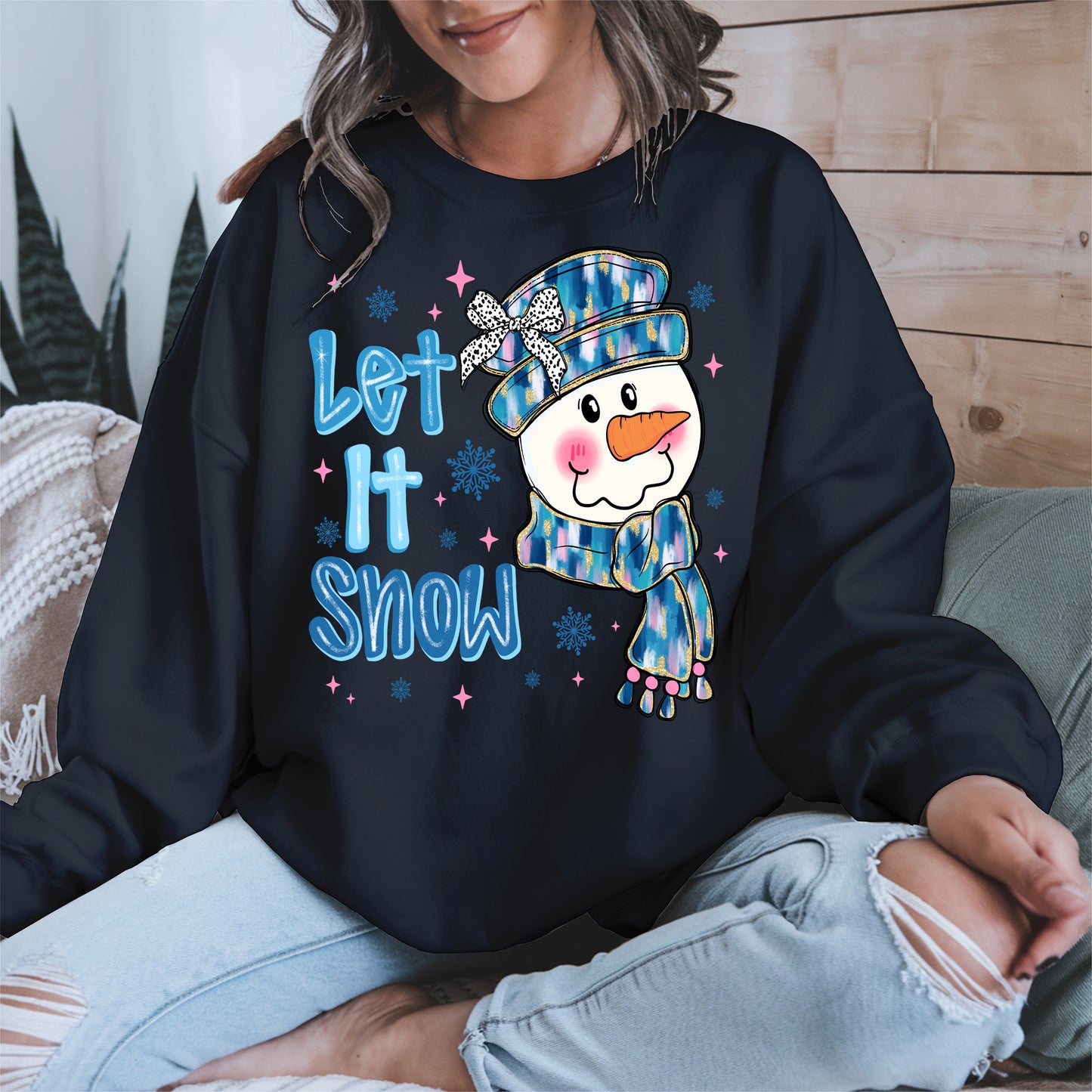 Cute Snowman Face Christmas Shirt