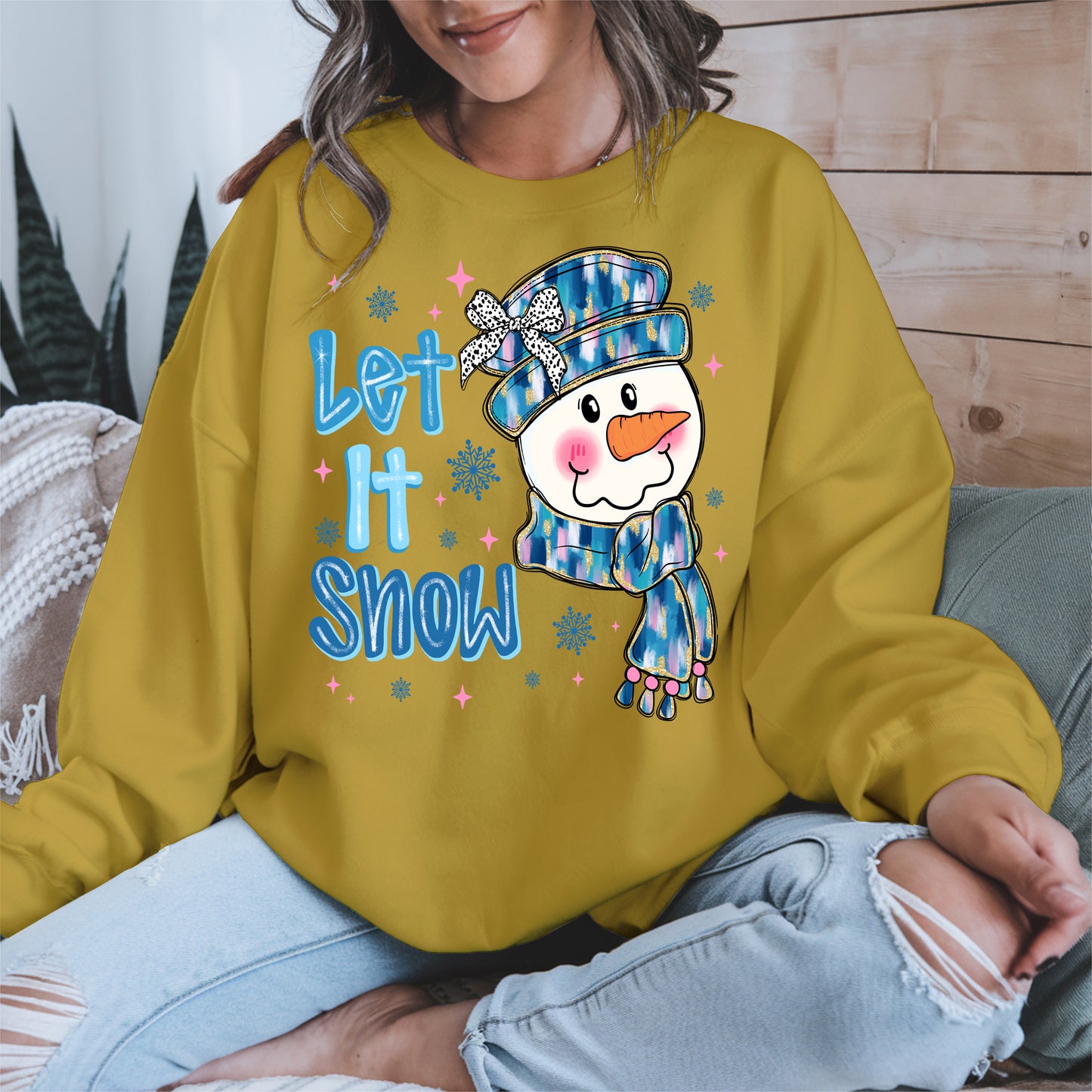 Cute Snowman Face Christmas Shirt
