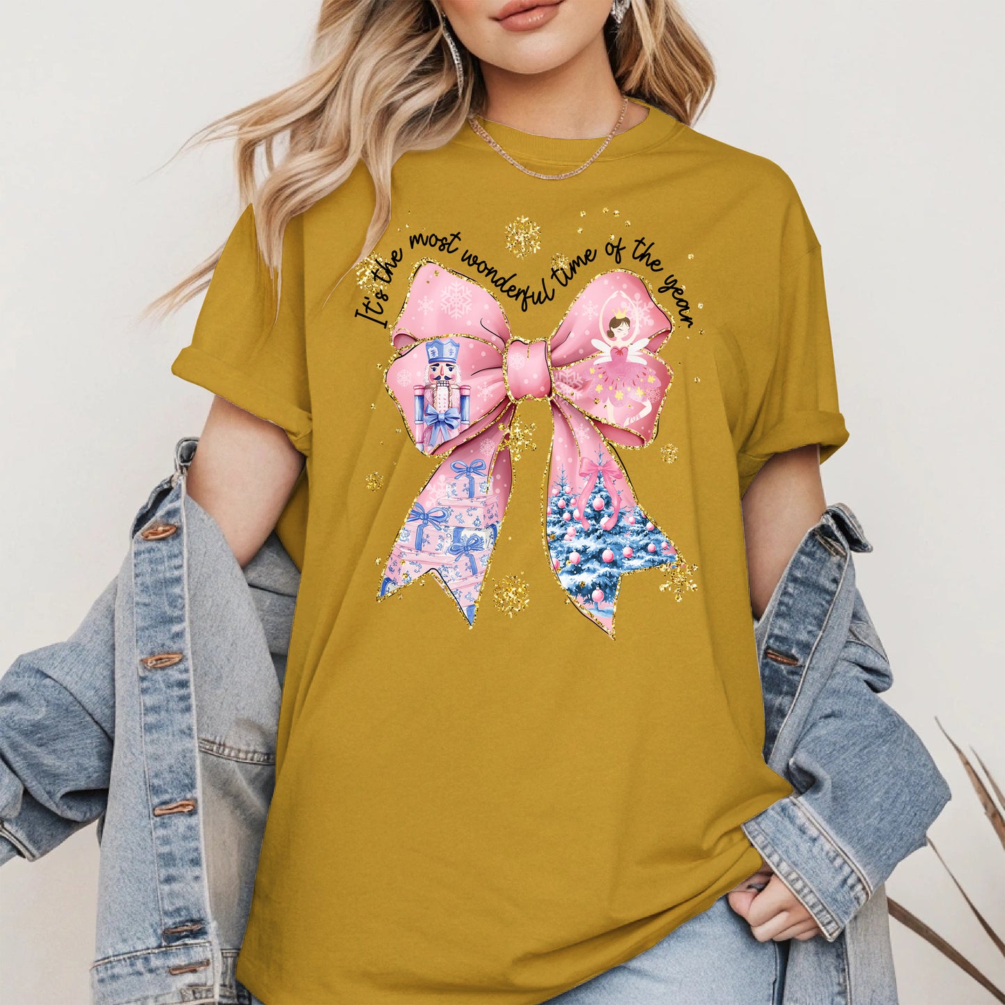 It is the Most Wonderful Time Christmas Bow Shirt