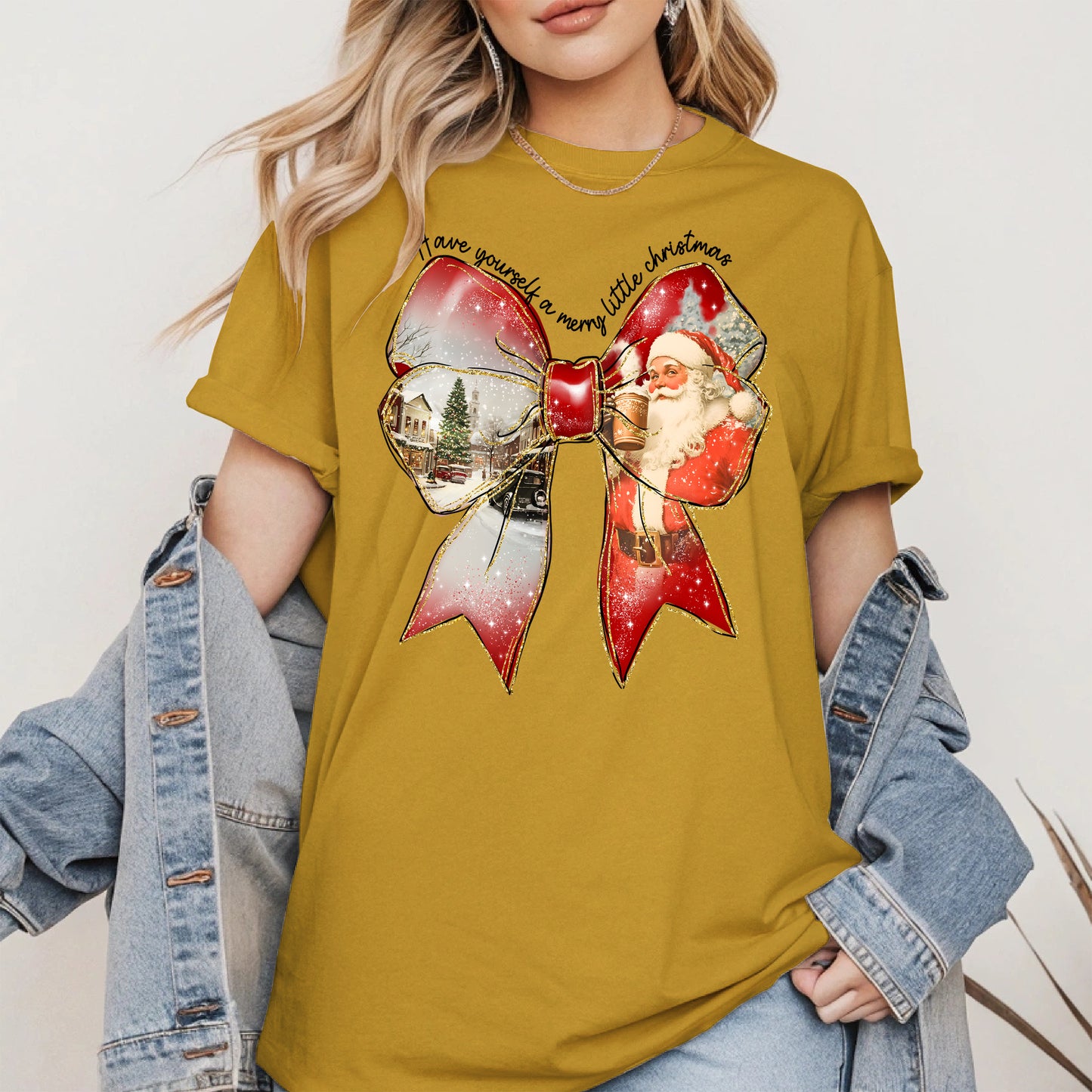Small Town Christmas Santa Holiday Shirt