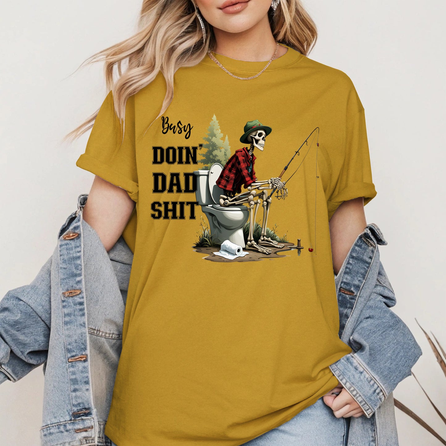 Funny Dad Fishing Skeleton Shirt Hoodie Sweatshirt