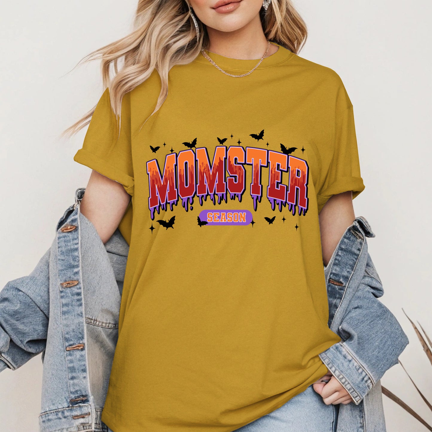 Momster Season Shirt Hoodie Sweatshirt for Halloween Moms